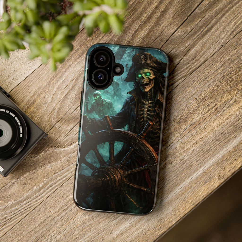 Pirate Skeleton Phone Case — Haunted Ship Captain iPhone Cover