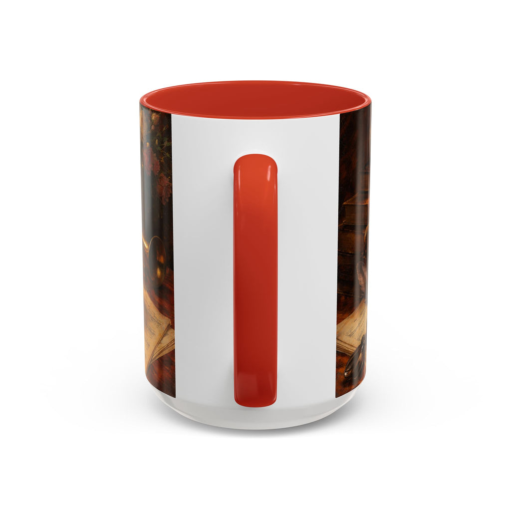 Classical Music Coffee Mug – Classical Music Floral Design (11/15 oz)