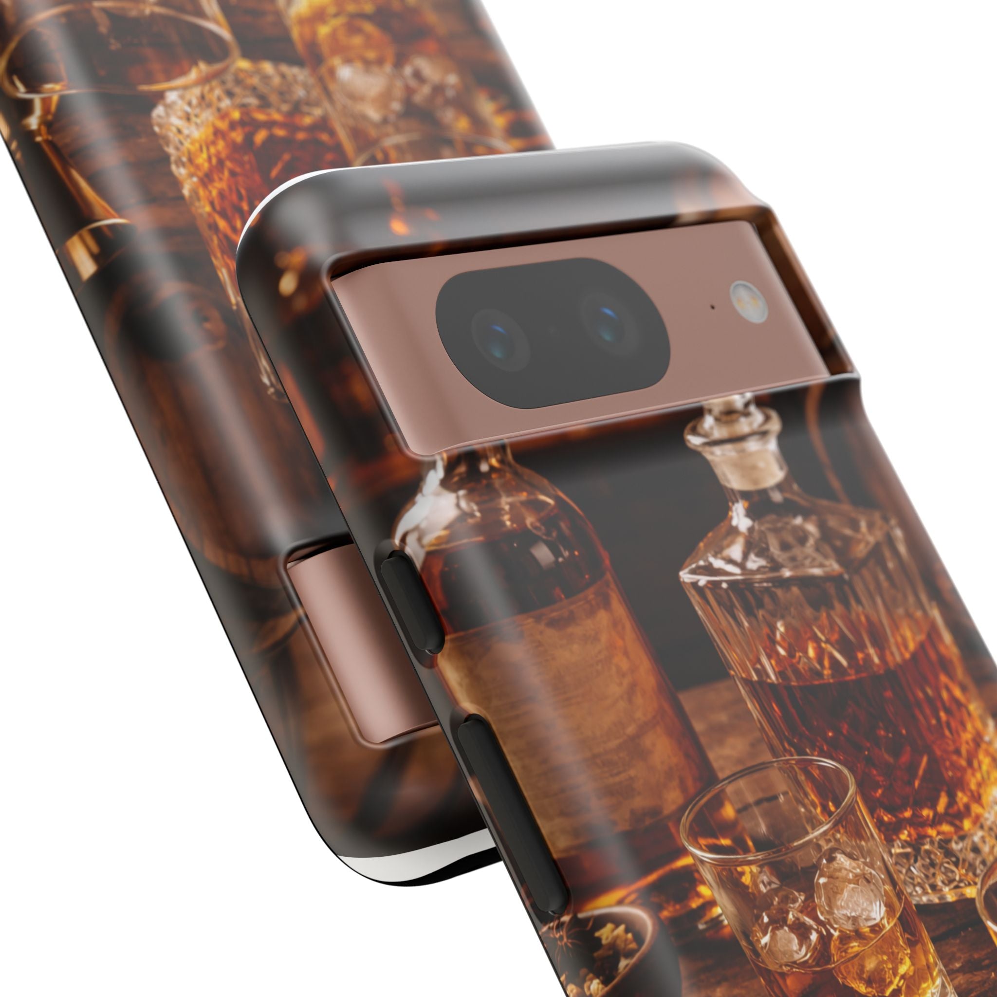 Whiskey Decanter Phone Case — Vintage Bar Spirits Protective Tough Case