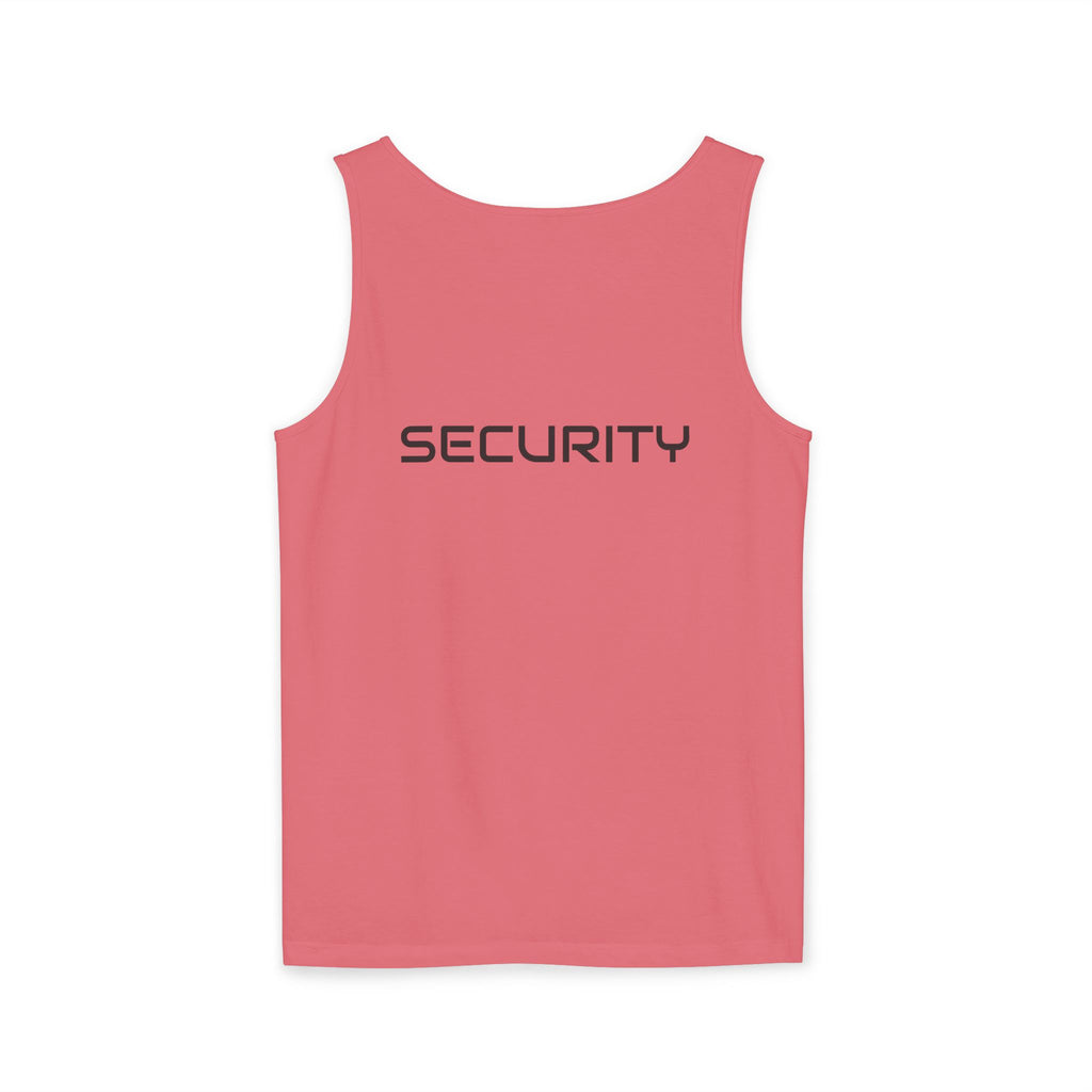 SECURITY Graphic Tank Top — Bold 'SECURITY' Streetwear Muscle Tee
