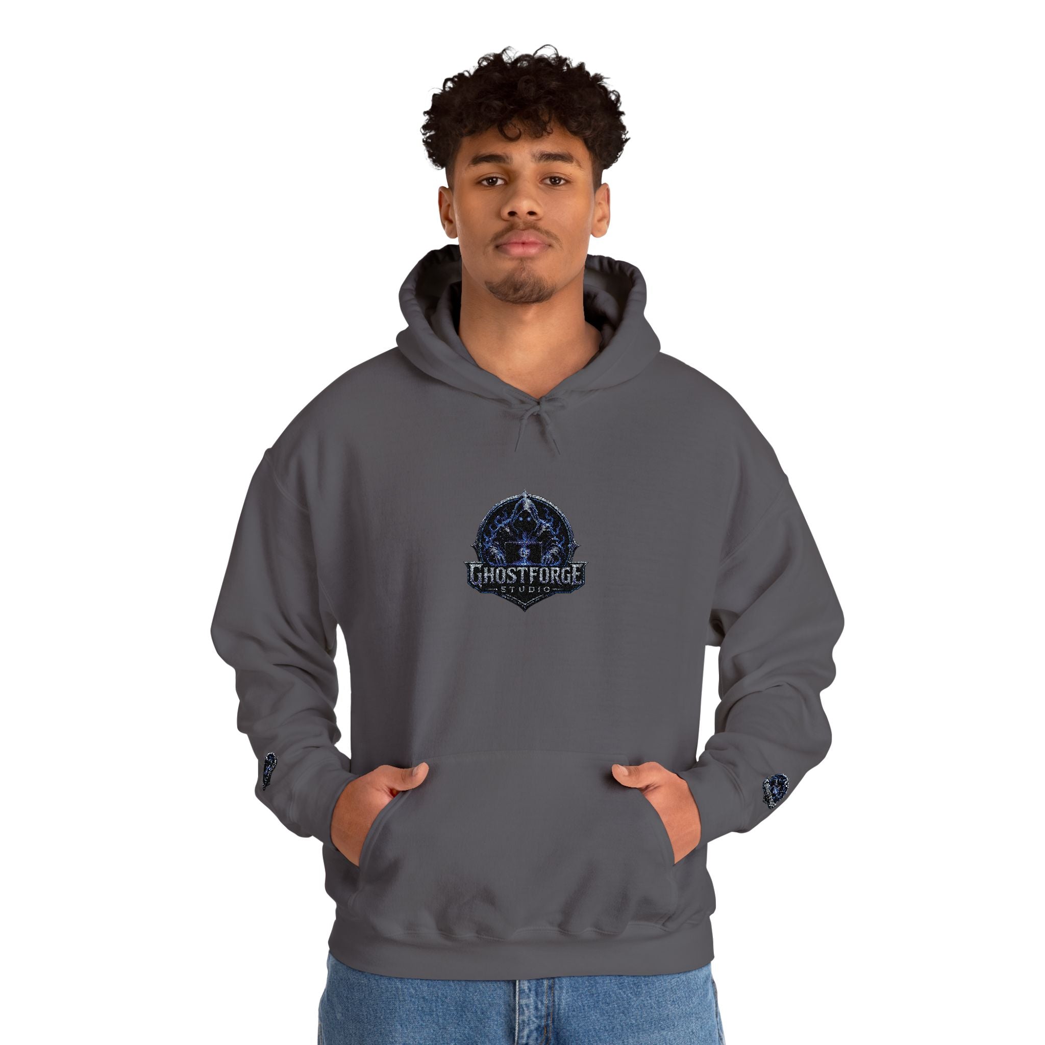 GhostForge Logo Hoodie — Graphic Wraith Hooded Sweatshirt