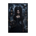 Gothic Witch Poster — Dark Victorian Sorceress Rolled Art Print