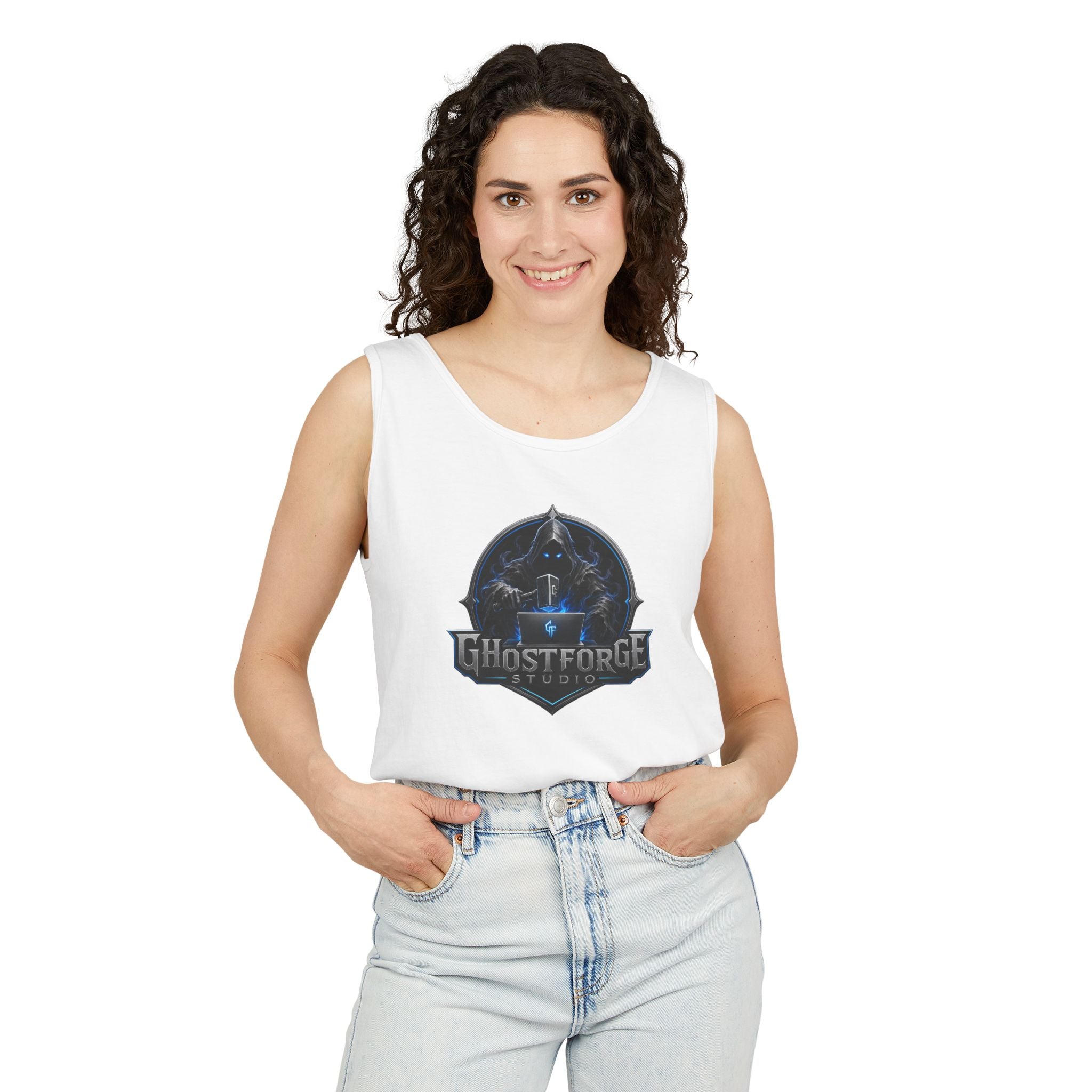 GhostForge Emblem Tank Top — Shop Logo Muscle Tee