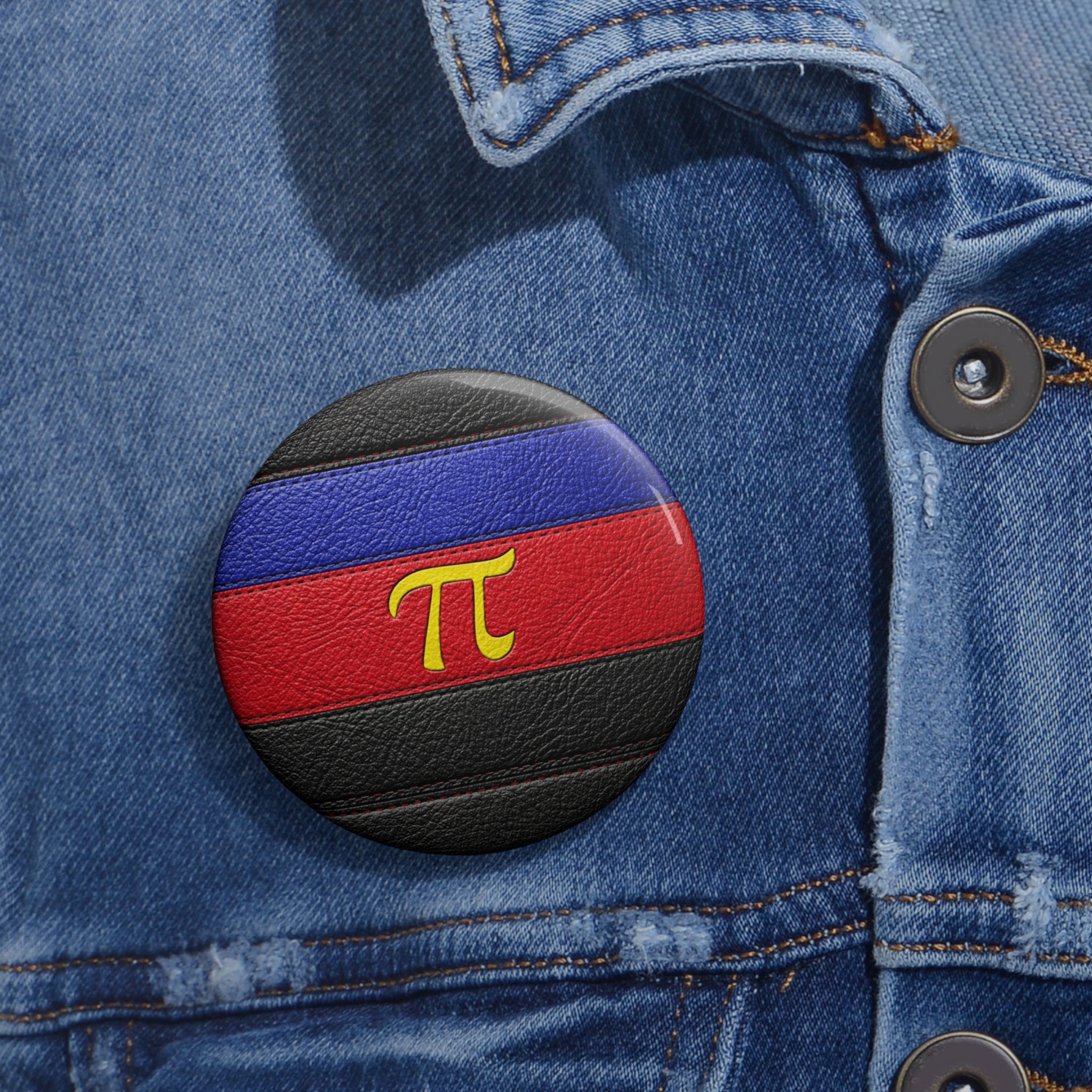 Poly Symbol Pin Button — Polyamorous Enamel-Style Round Badge