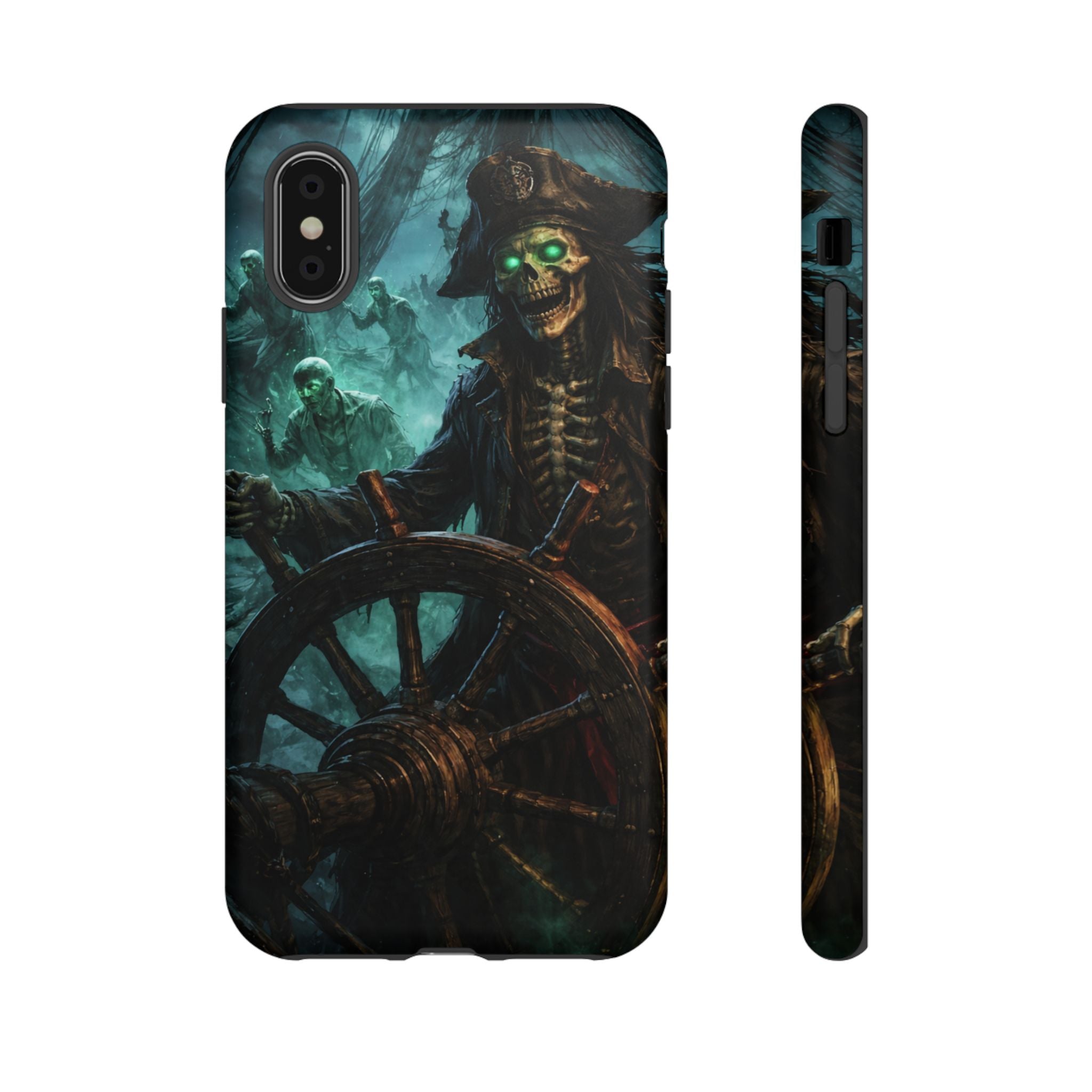 Pirate Skeleton Phone Case — Haunted Ship Captain iPhone Cover