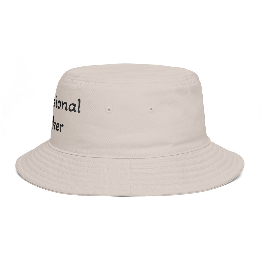 Professional Slacker Bucket Hat — Funny Casual Brim Hat for Laid-Back Style