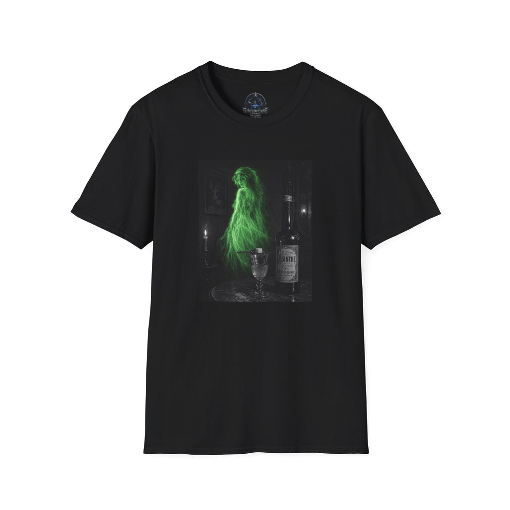 Green Fairy Still Life T-Shirt — Vintage Spirit & Wine Graphic
