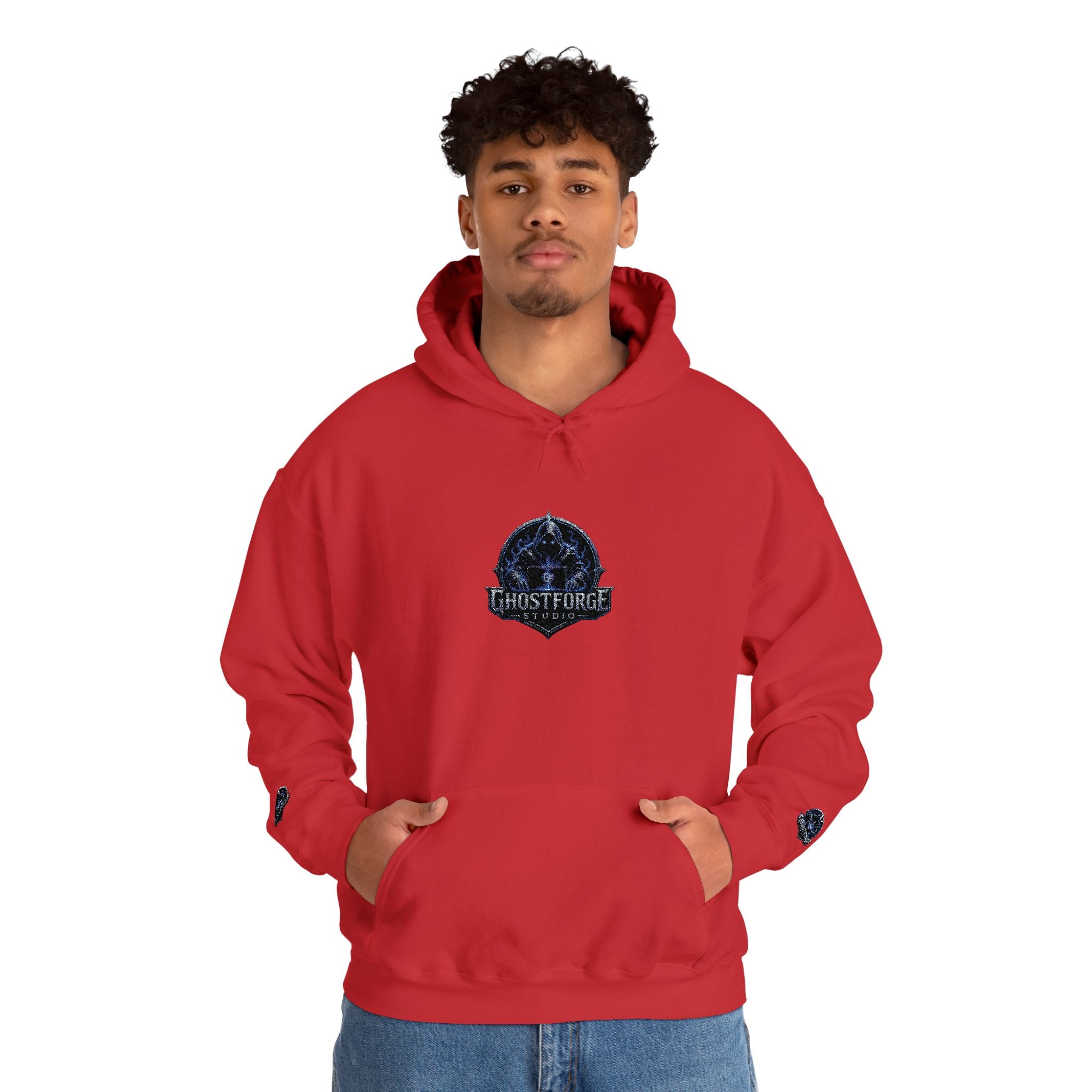 GhostForge Logo Hoodie — Graphic Wraith Hooded Sweatshirt