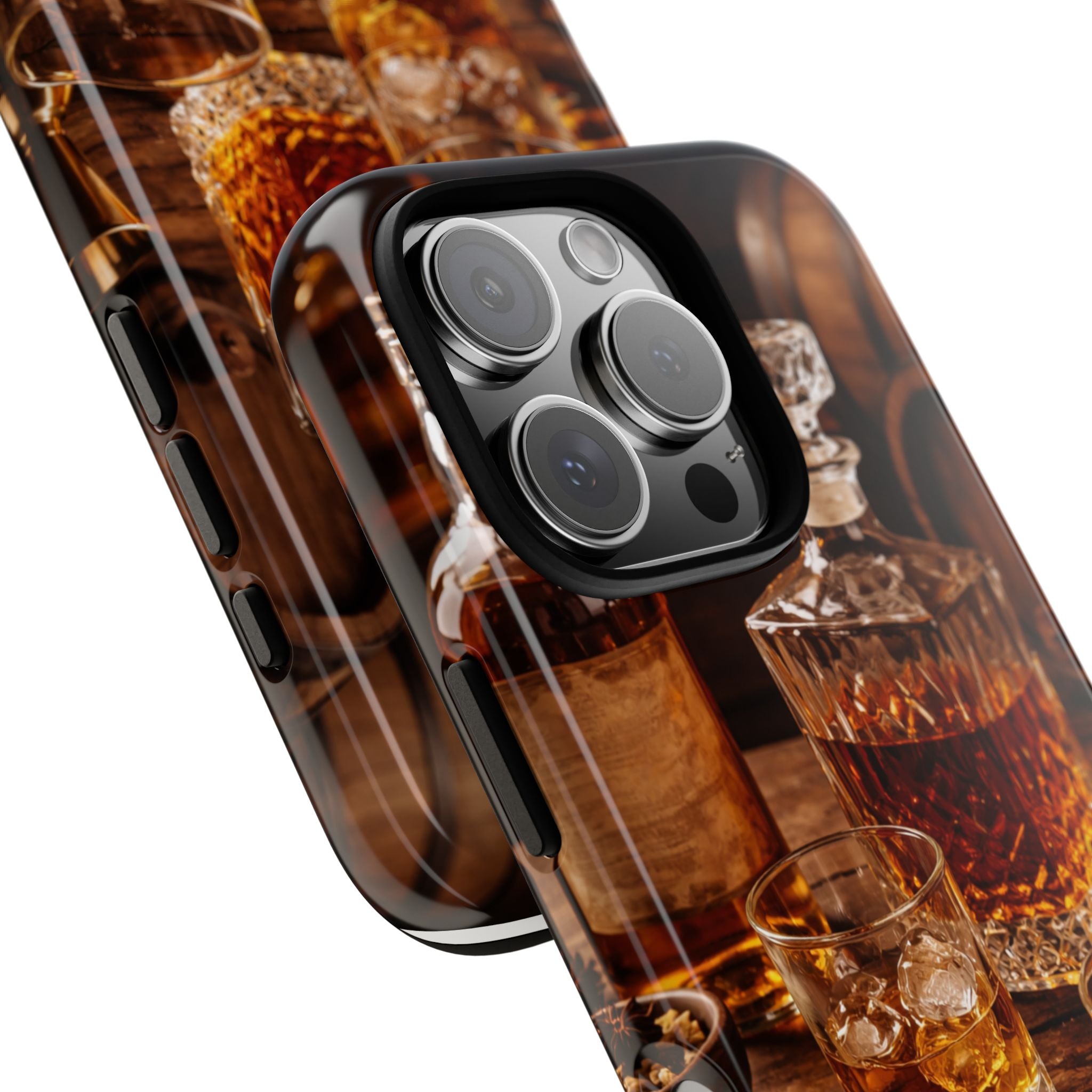 Whiskey Decanter Phone Case — Vintage Bar Spirits Protective Tough Case