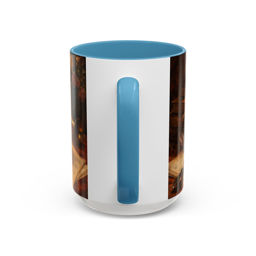 Classical Music Coffee Mug – Classical Music Floral Design (11/15 oz)