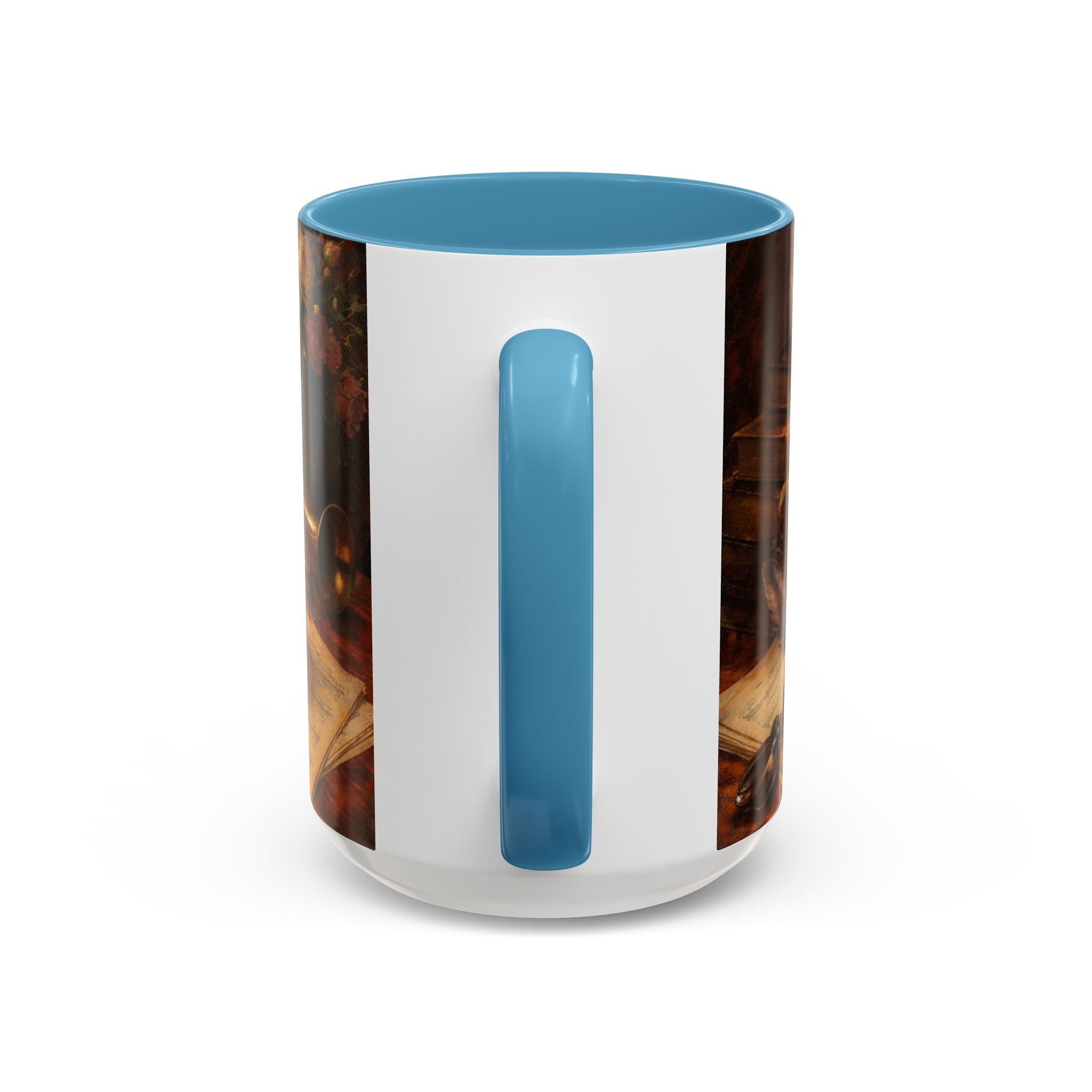 Classical Music Coffee Mug – Classical Music Floral Design (11/15 oz)