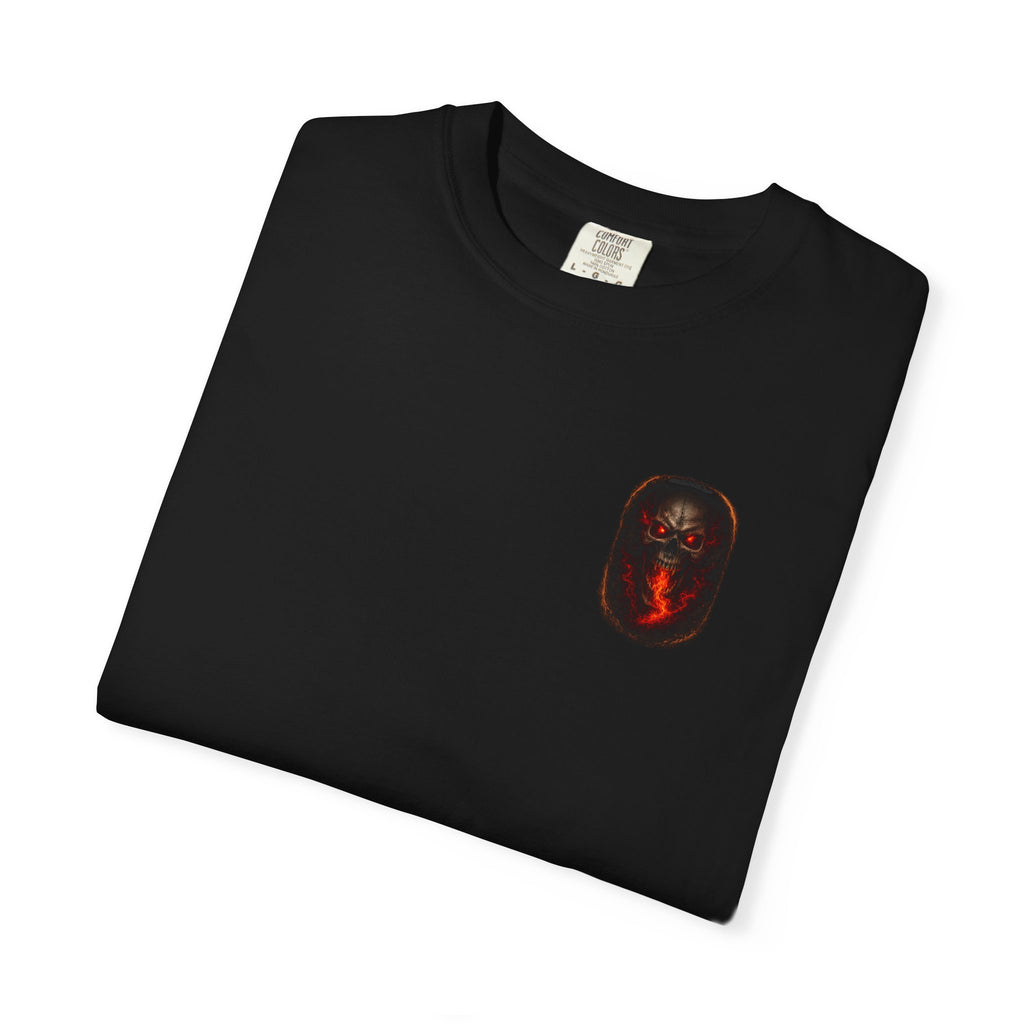Premium Devil's Reject Skull T-Shirt — Flaming Skull Graphic Tee