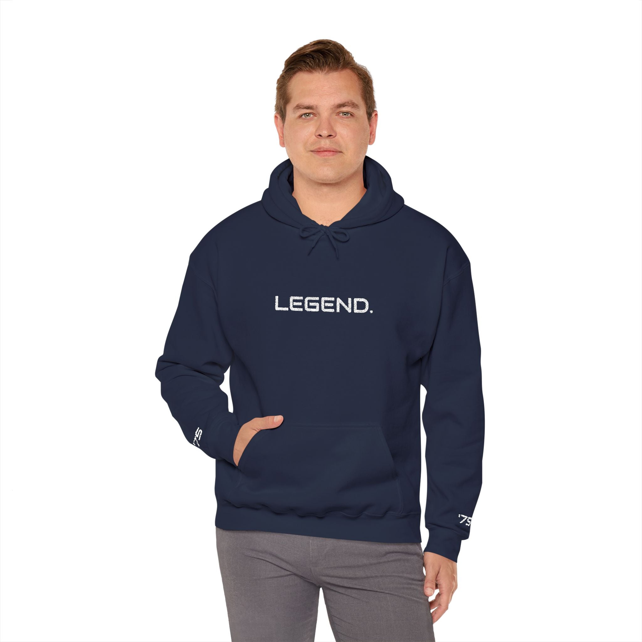 Legend Hoodie – Minimalist 'LEGEND.' Embroidered Pullover