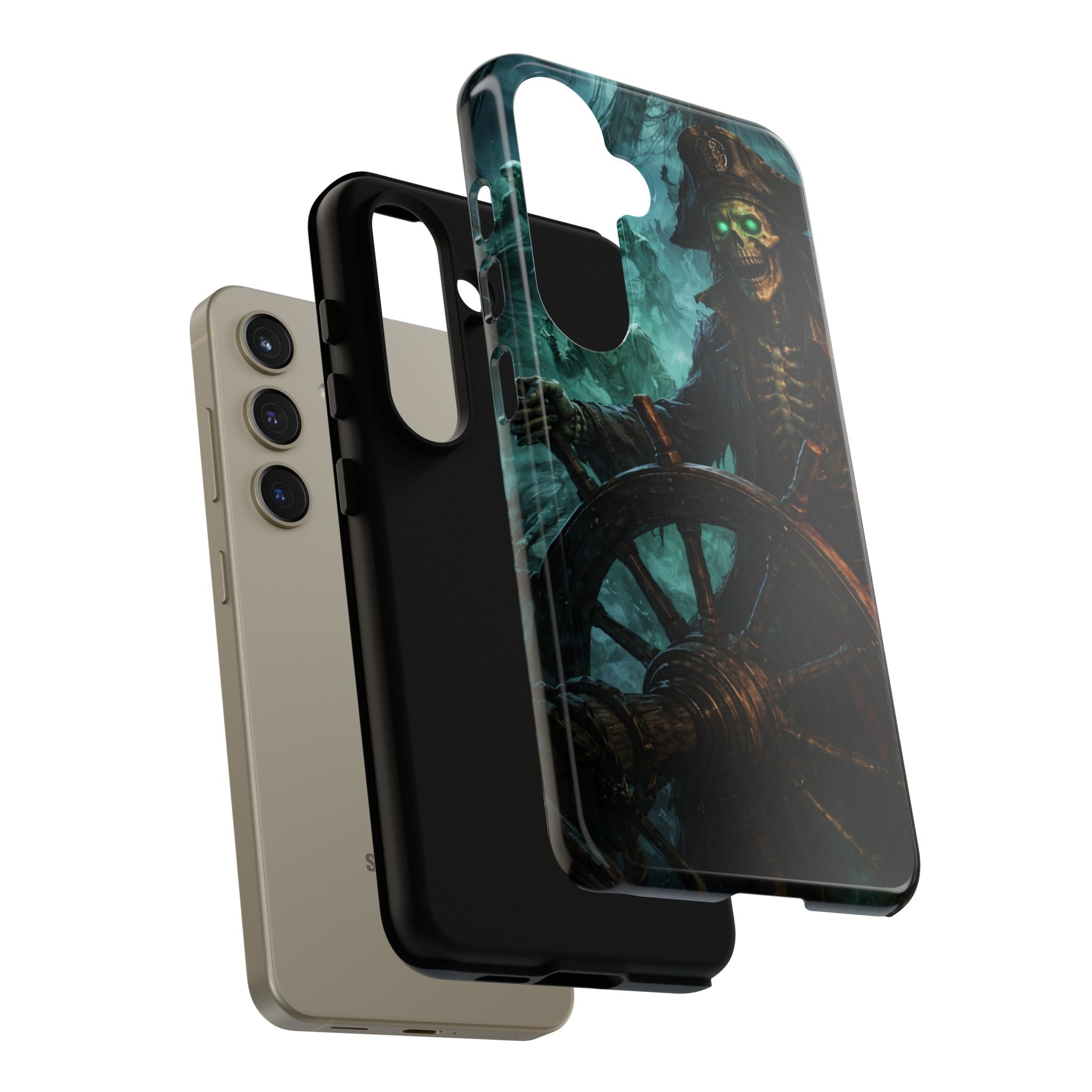 Pirate Skeleton Phone Case — Haunted Ship Captain iPhone Cover