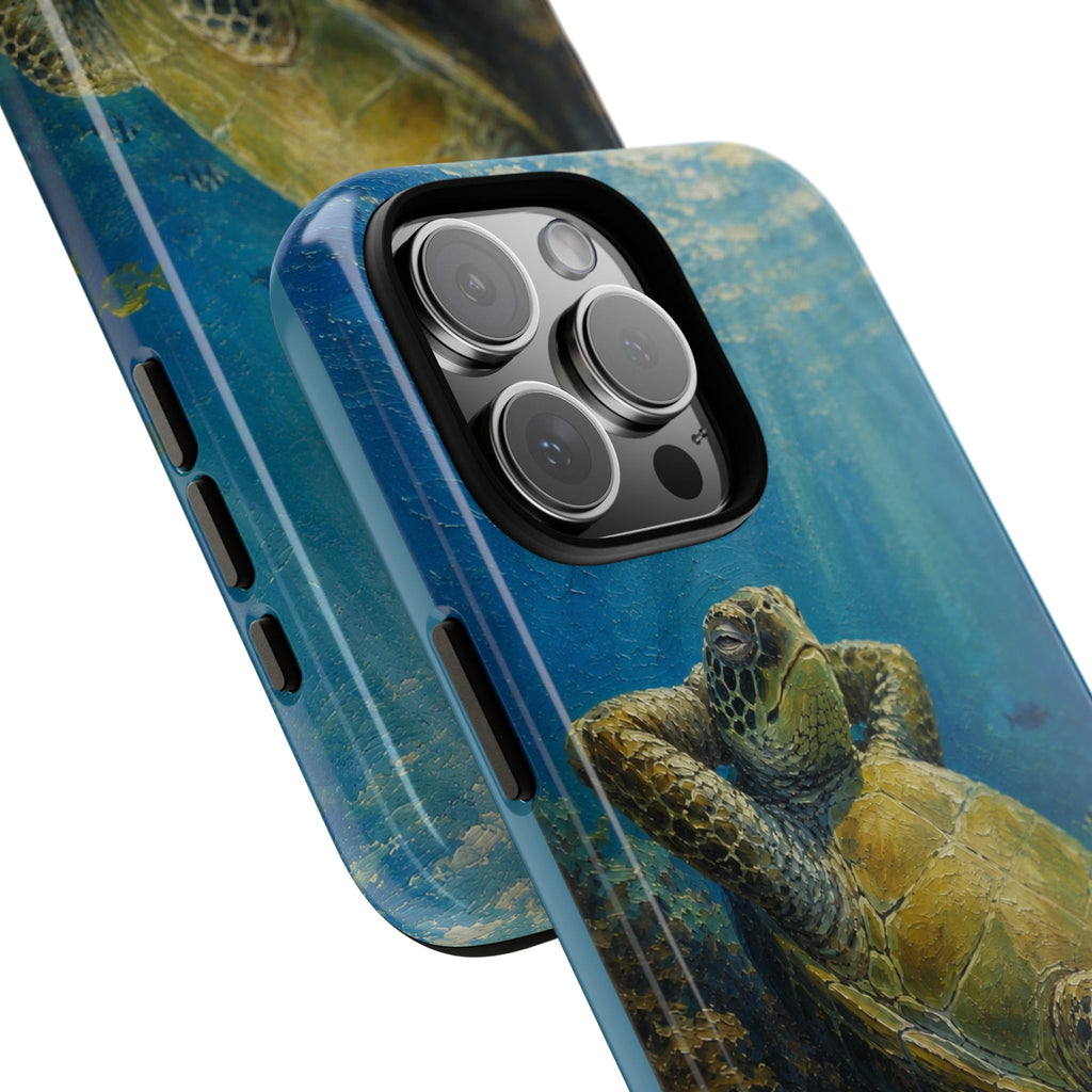 Sea Turtle Relaxation Phone Case — Ocean Underwater Art Protective Tough Case