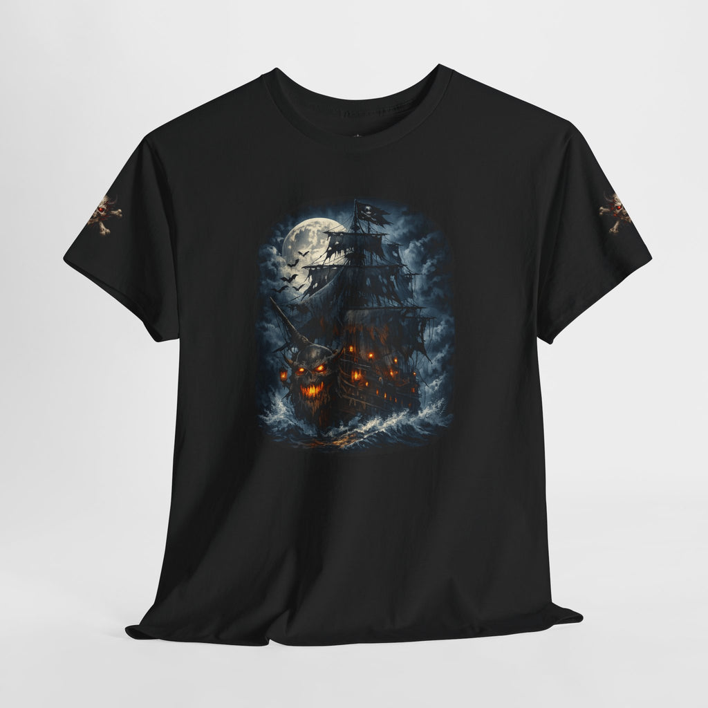 Premium Pirate Tee — Blackhearts Inc. Ghost Ship Graphic T‑Shirt