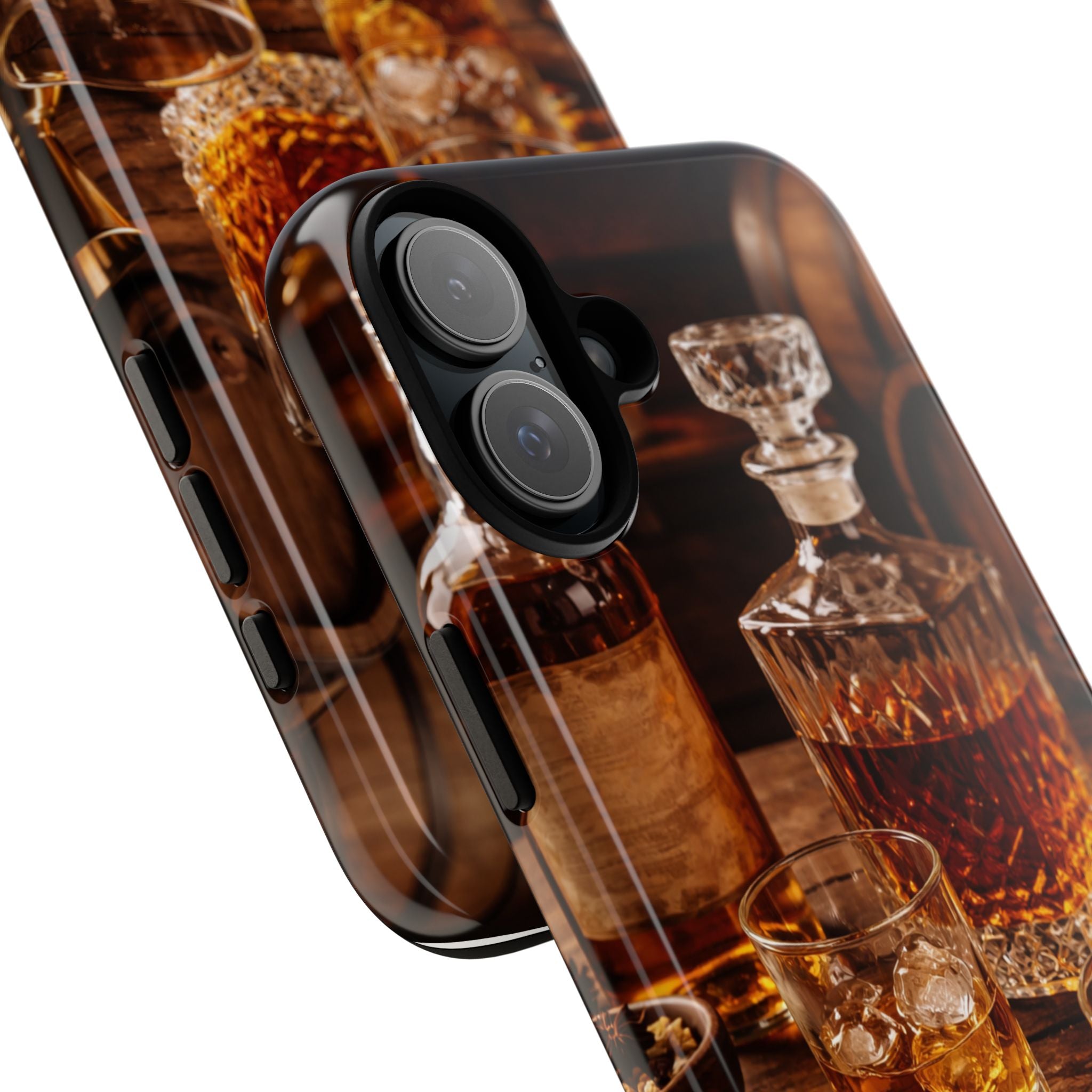 Whiskey Decanter Phone Case — Vintage Bar Spirits Protective Tough Case