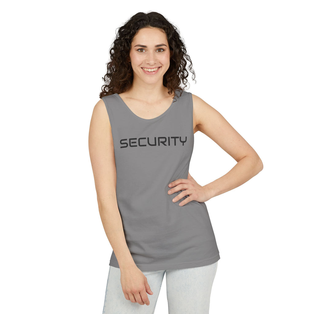 SECURITY Graphic Tank Top — Bold 'SECURITY' Streetwear Muscle Tee