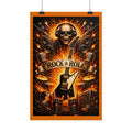 Rock & Roll Skull Guitar Poster — Rolled Music Wall Art