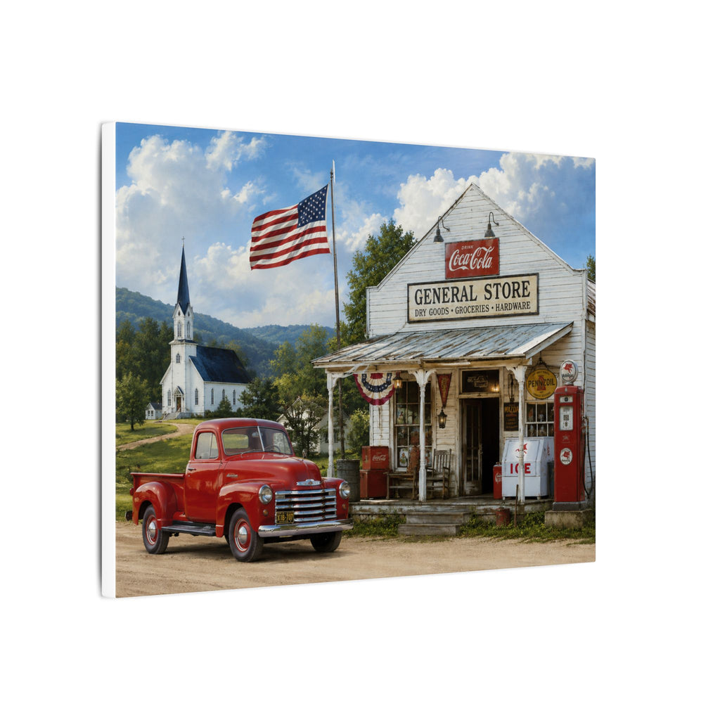 Vintage Americana General Store Canvas