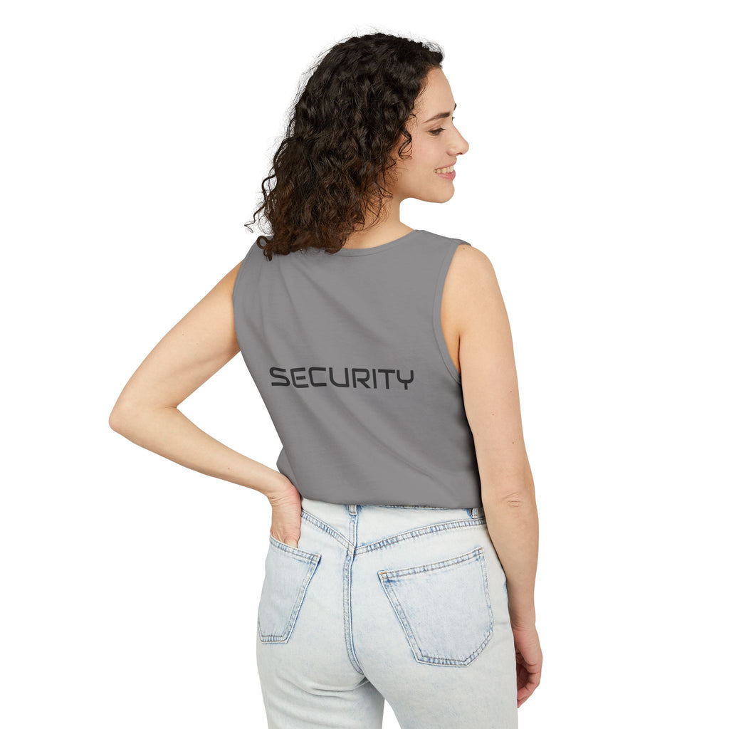 SECURITY Graphic Tank Top — Bold 'SECURITY' Streetwear Muscle Tee