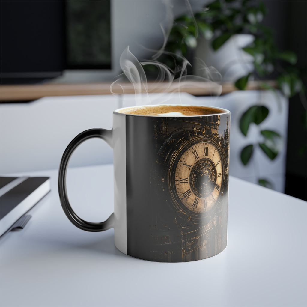 Steampunk City Color-Changing Mug — 11oz Heat Reveal