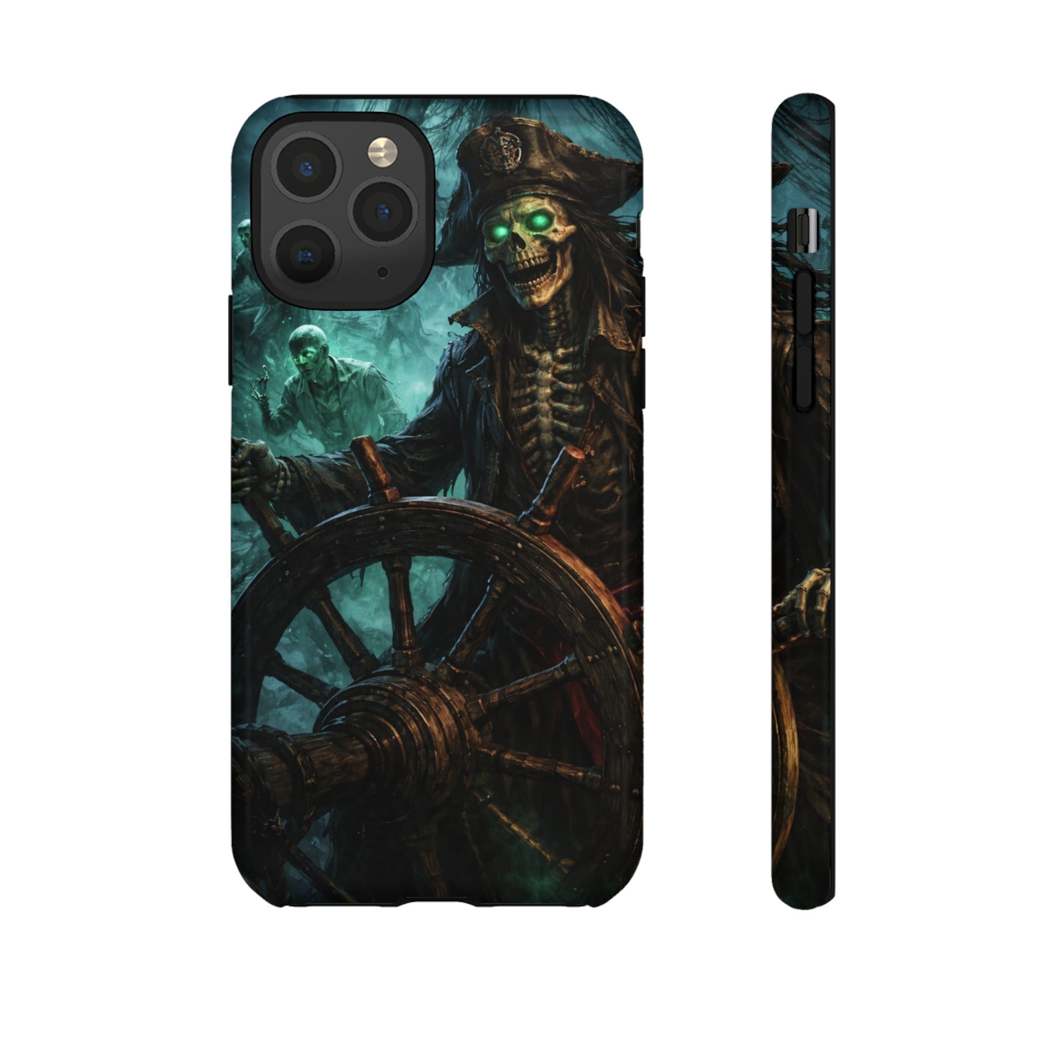 Pirate Skeleton Phone Case — Haunted Ship Captain iPhone Cover