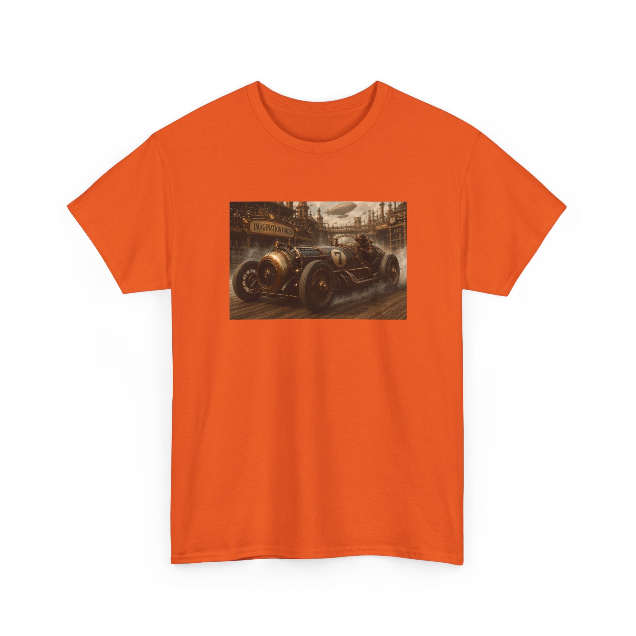 Steampunk Racecar Tee — Classic Antique Car Graphic T-Shirt