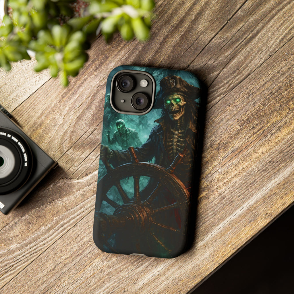 Pirate Skeleton Phone Case — Haunted Ship Captain iPhone Cover