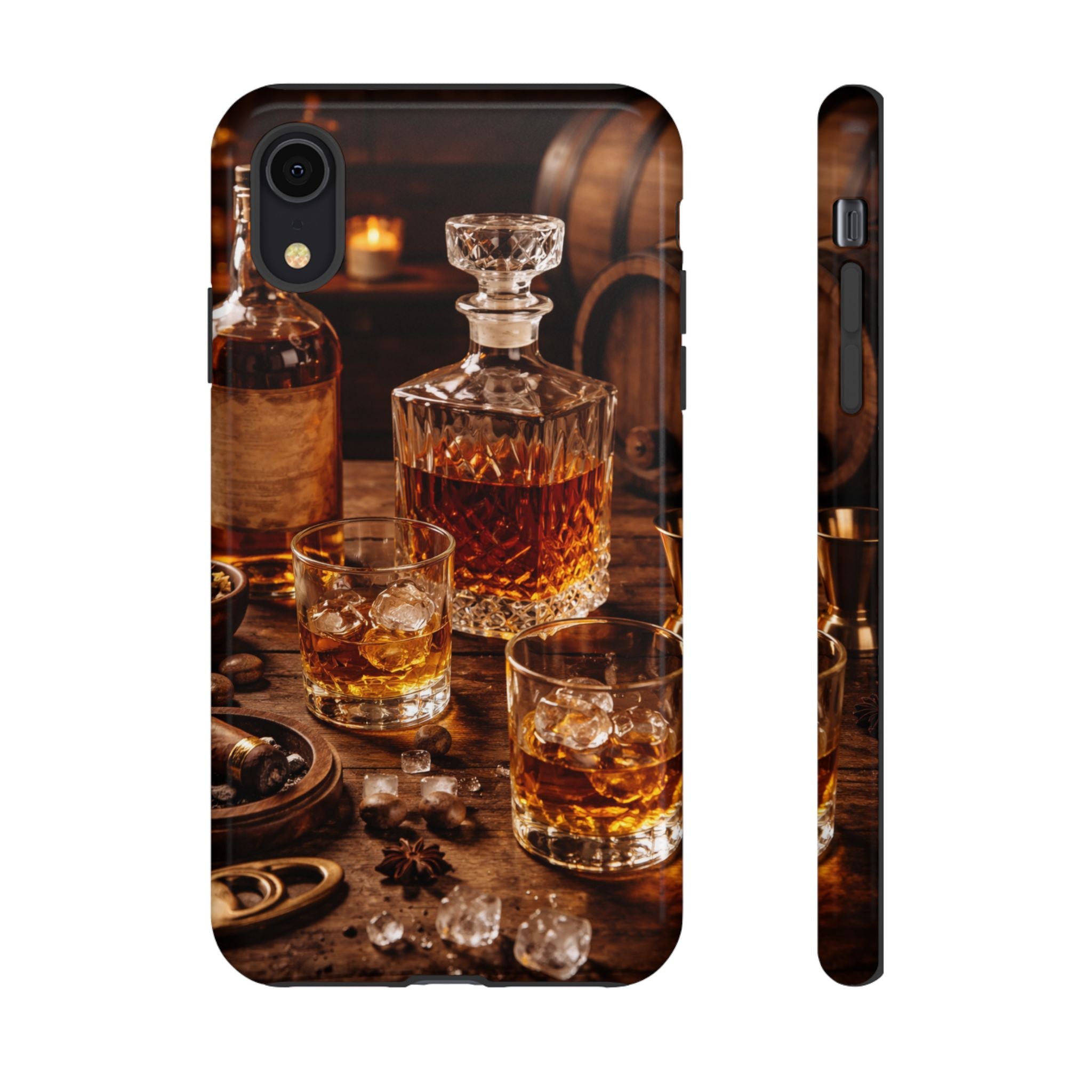 Whiskey Decanter Phone Case — Vintage Bar Spirits Protective Tough Case