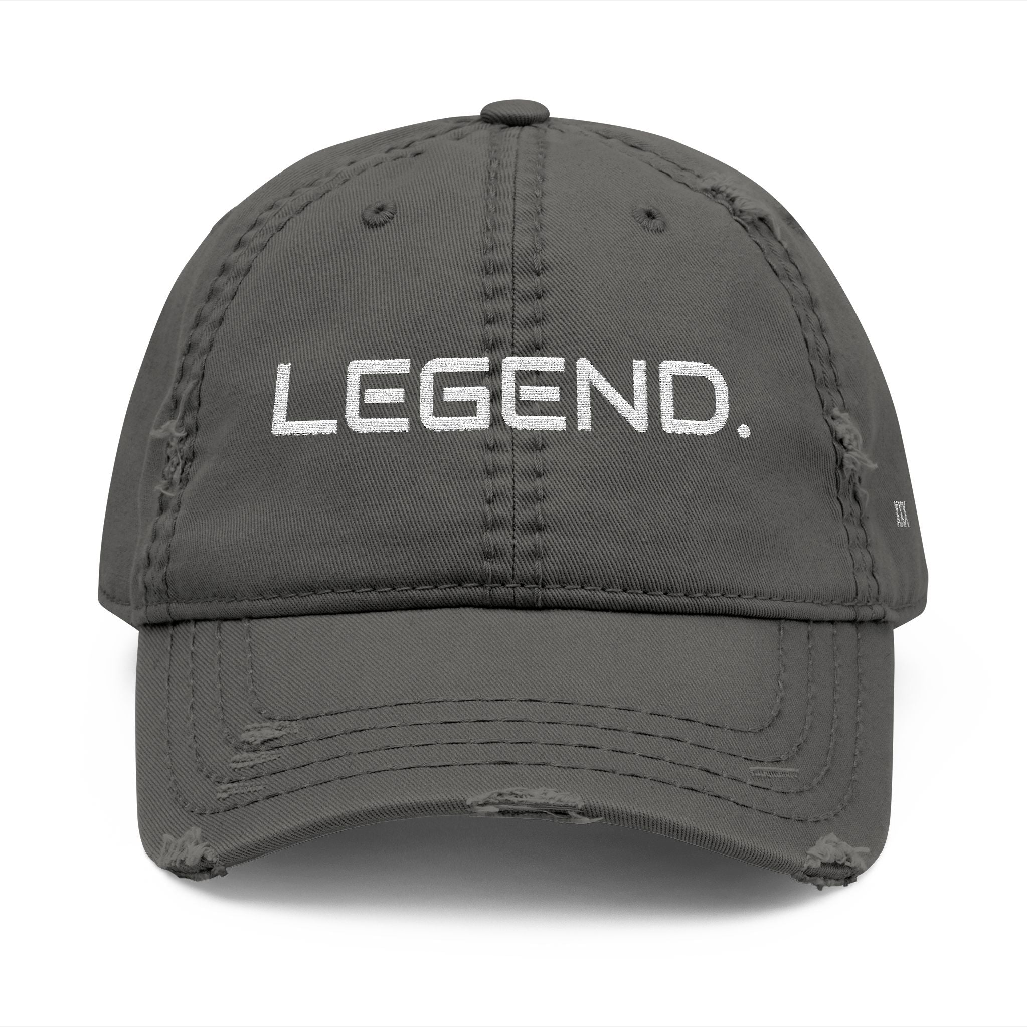 Legend - Embroidered Distressed Dad Hat (Embroidery)