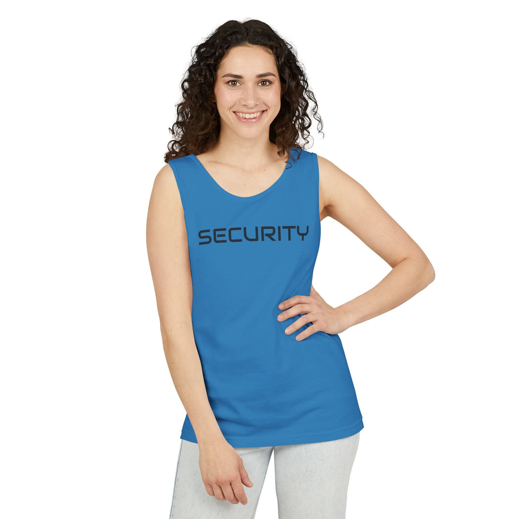 SECURITY Graphic Tank Top — Bold 'SECURITY' Streetwear Muscle Tee