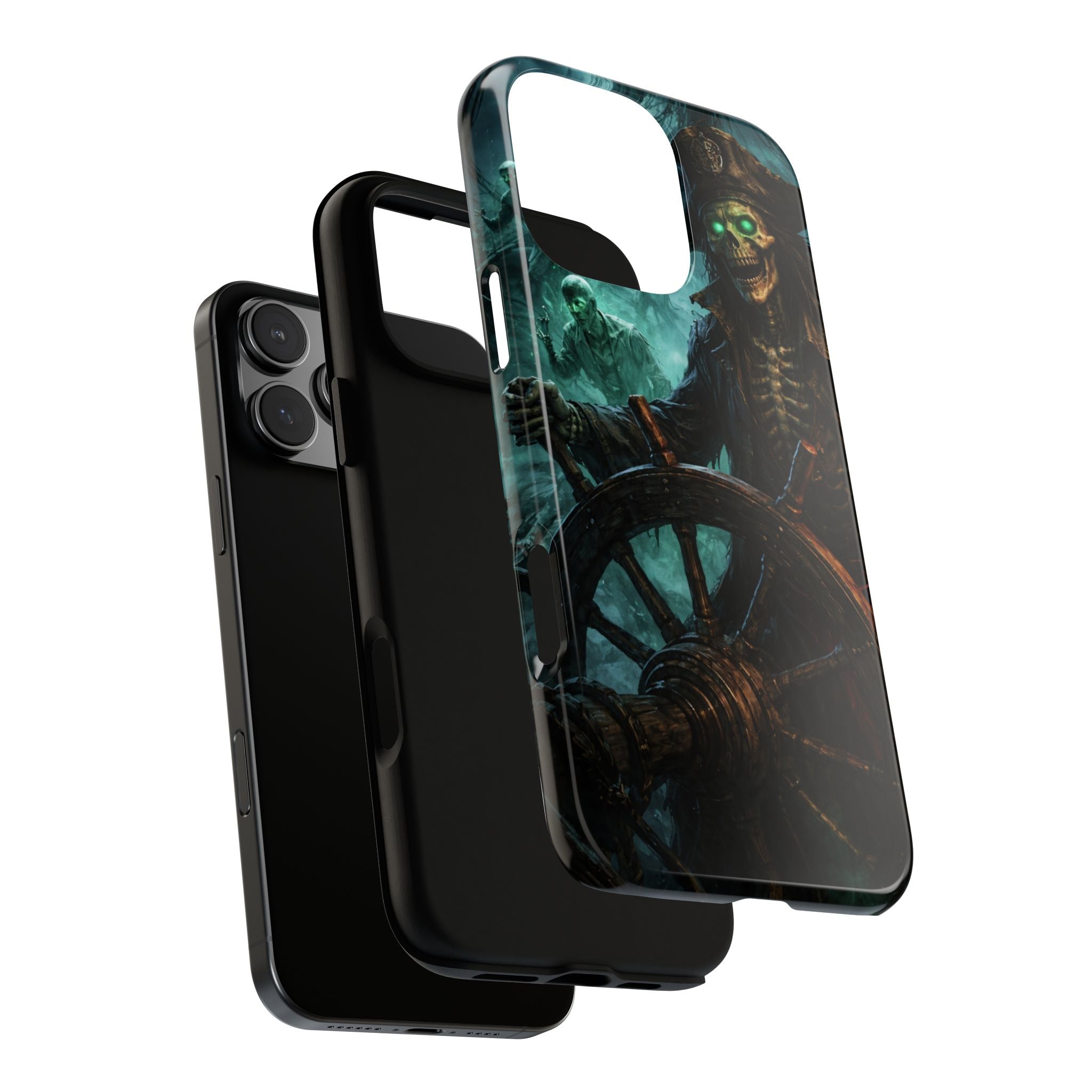 Pirate Skeleton Phone Case — Haunted Ship Captain iPhone Cover