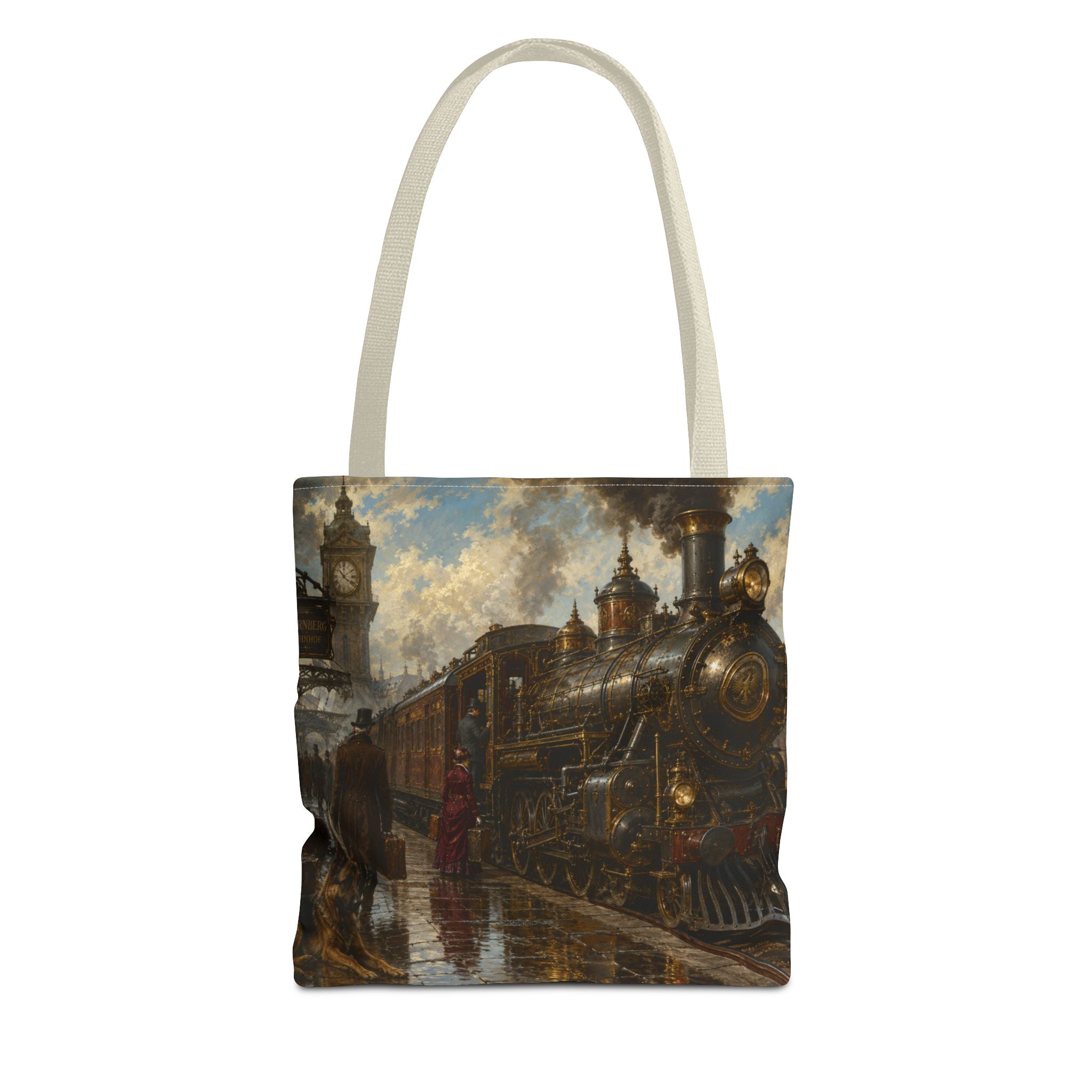 Steampunk Tote Bag — Victorian Station Art All-Over Print
