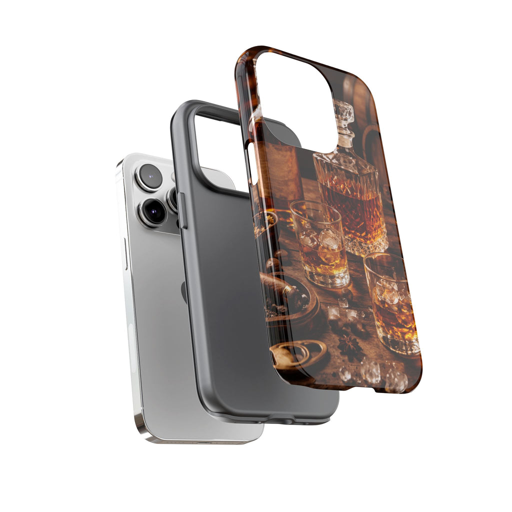Whiskey Decanter Phone Case — Vintage Bar Spirits Protective Tough Case