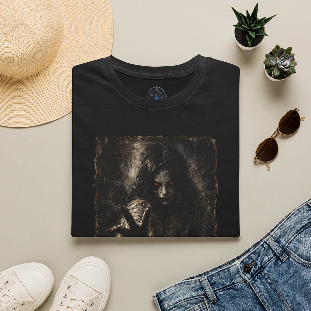 Horror Portrait T-Shirt — Creepy Ghost Graphic Tee