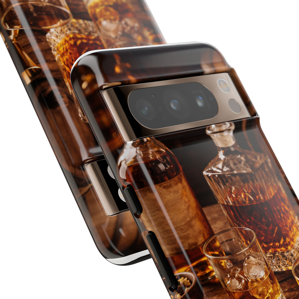 Whiskey Decanter Phone Case — Vintage Bar Spirits Protective Tough Case