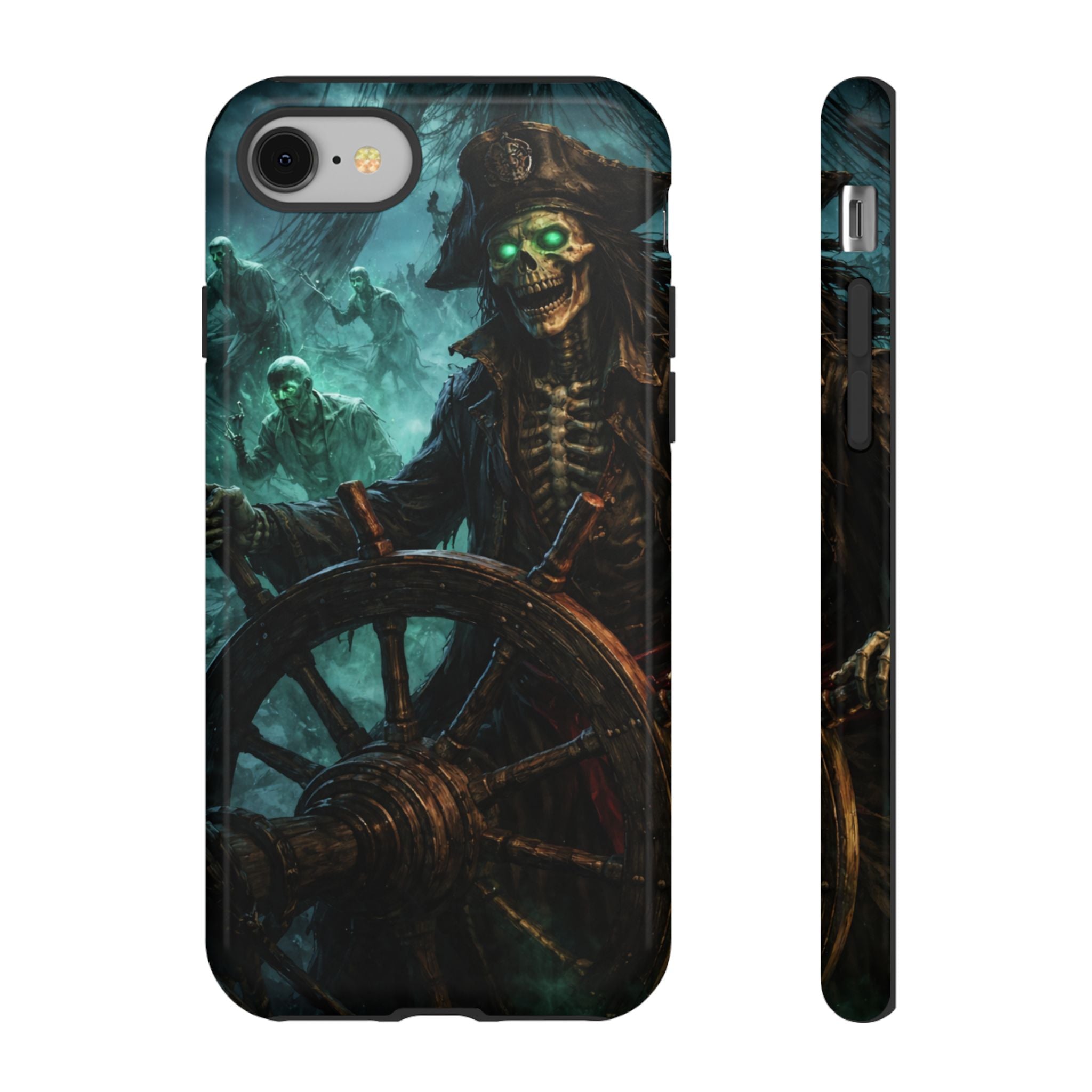 Pirate Skeleton Phone Case — Haunted Ship Captain iPhone Cover
