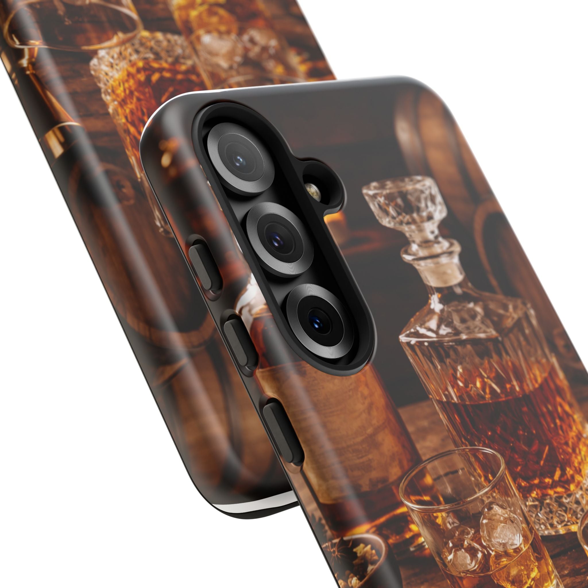 Whiskey Decanter Phone Case — Vintage Bar Spirits Protective Tough Case