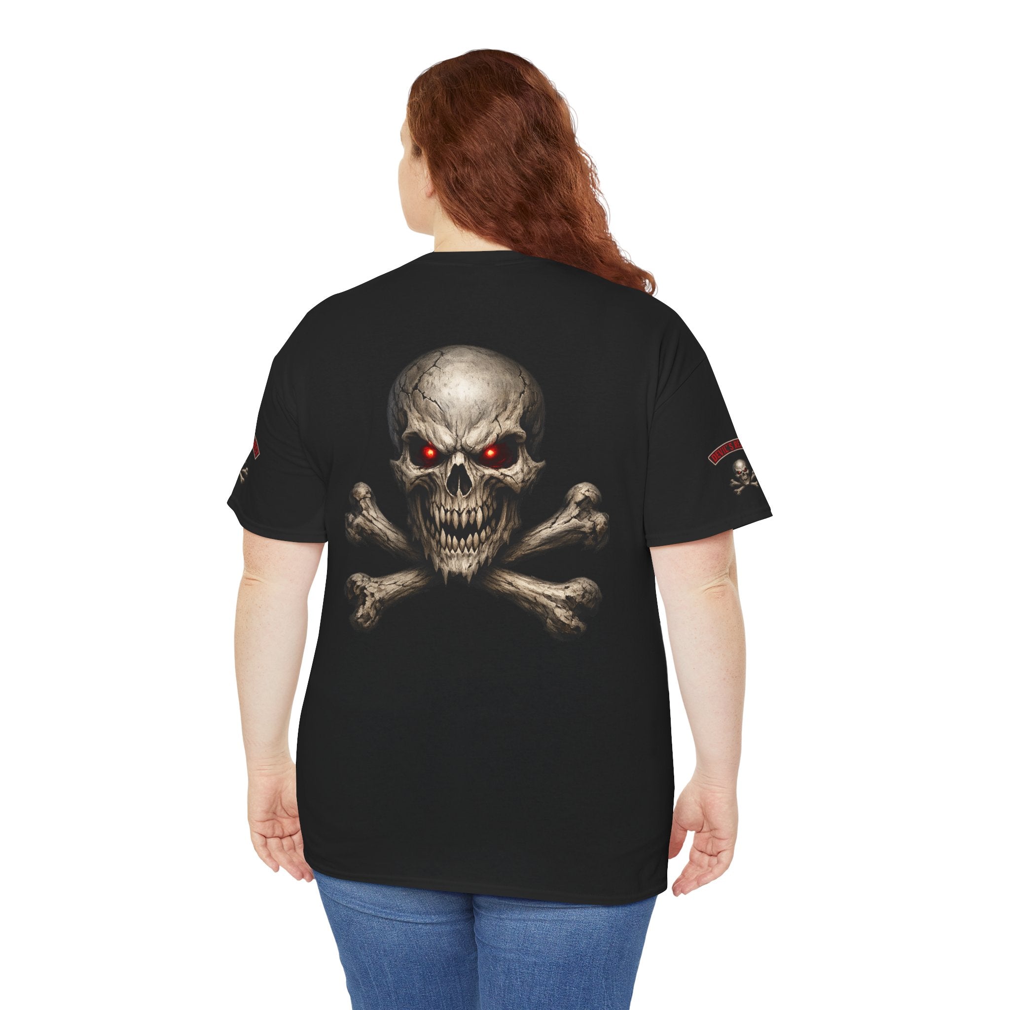 Premium Skull & Crossbones Graphic Tee — Red-Eye Pirate Skull T-Shirt