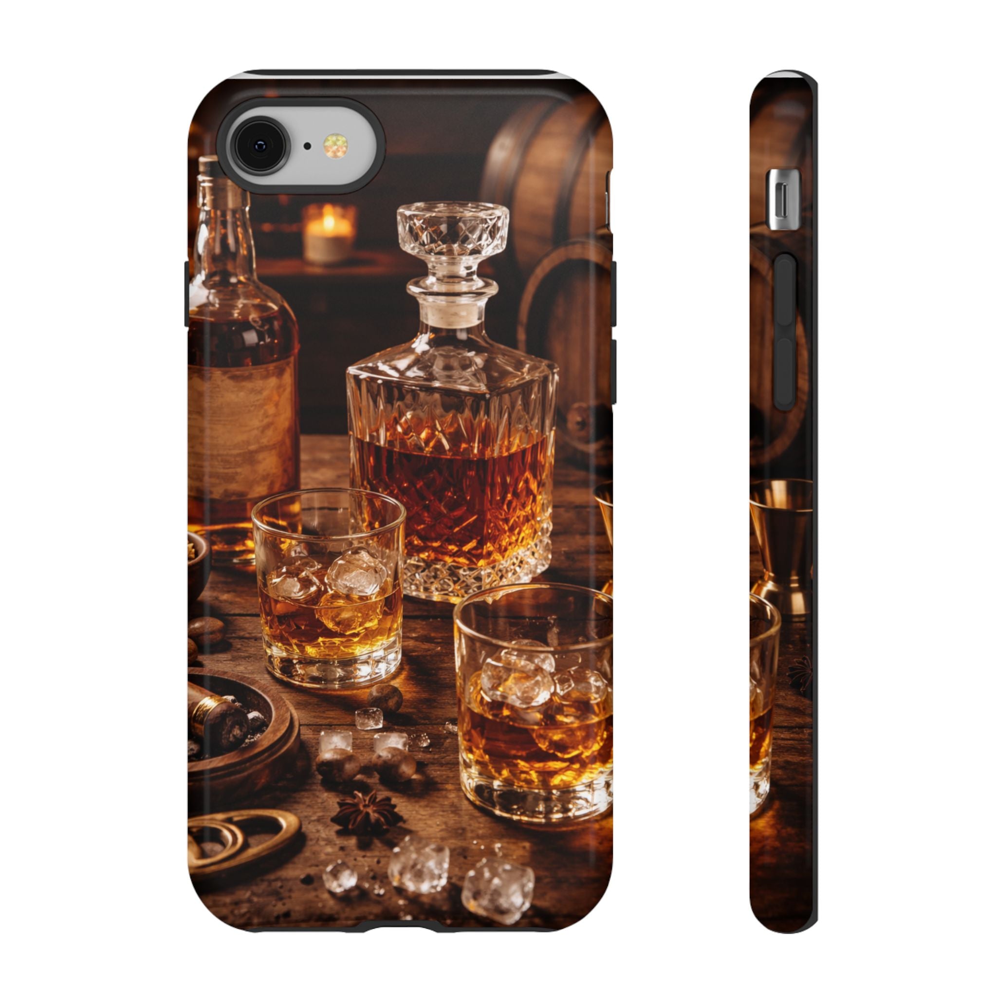 Whiskey Decanter Phone Case — Vintage Bar Spirits Protective Tough Case