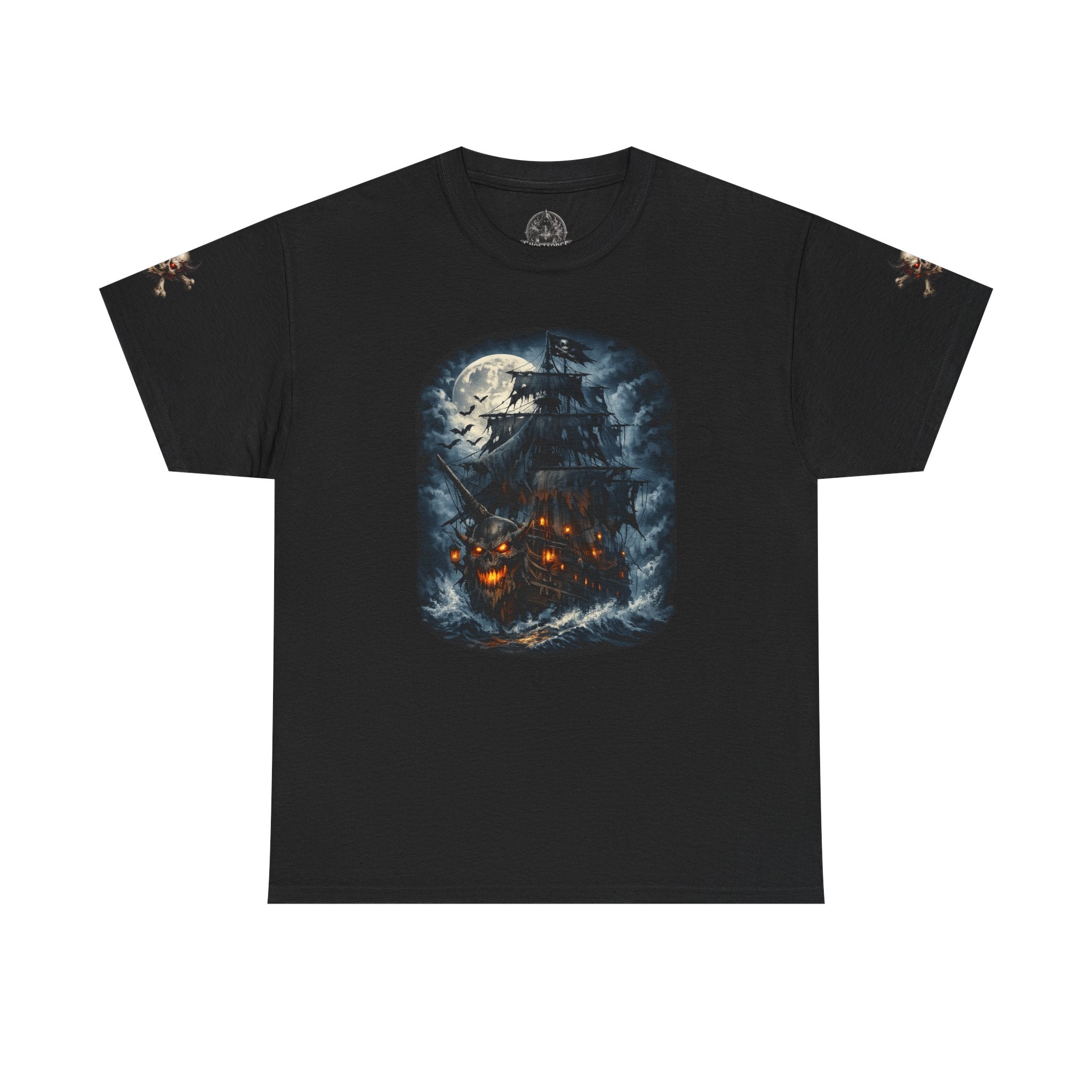 Premium Pirate Tee — Blackhearts Inc. Ghost Ship Graphic T‑Shirt
