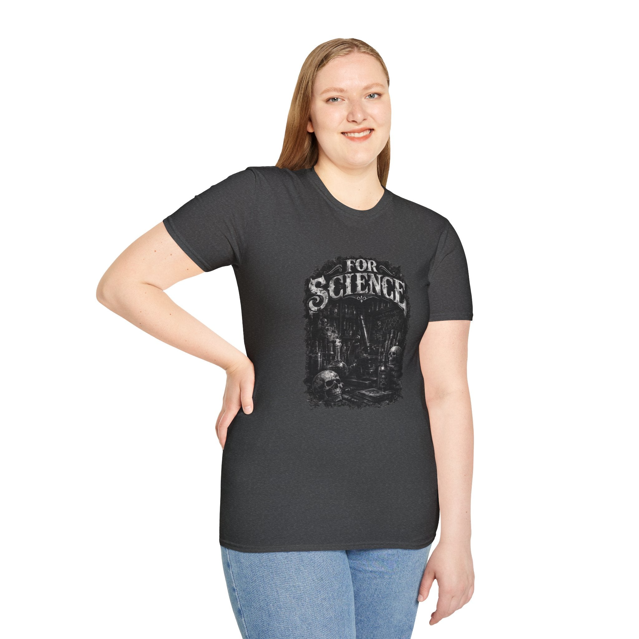 For Science T-Shirt — Dark Vintage Science Graphic Tee