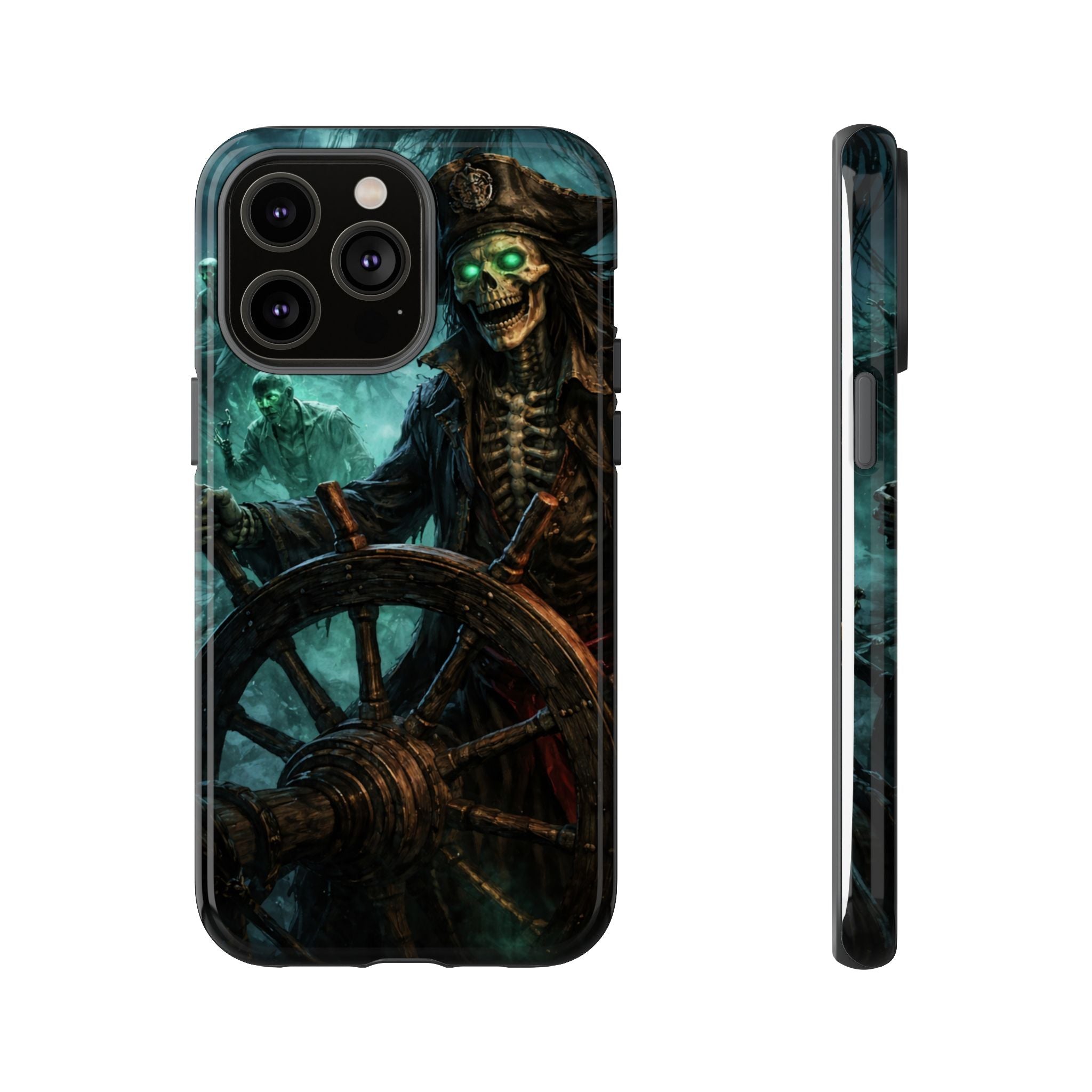 Pirate Skeleton Phone Case — Haunted Ship Captain iPhone Cover