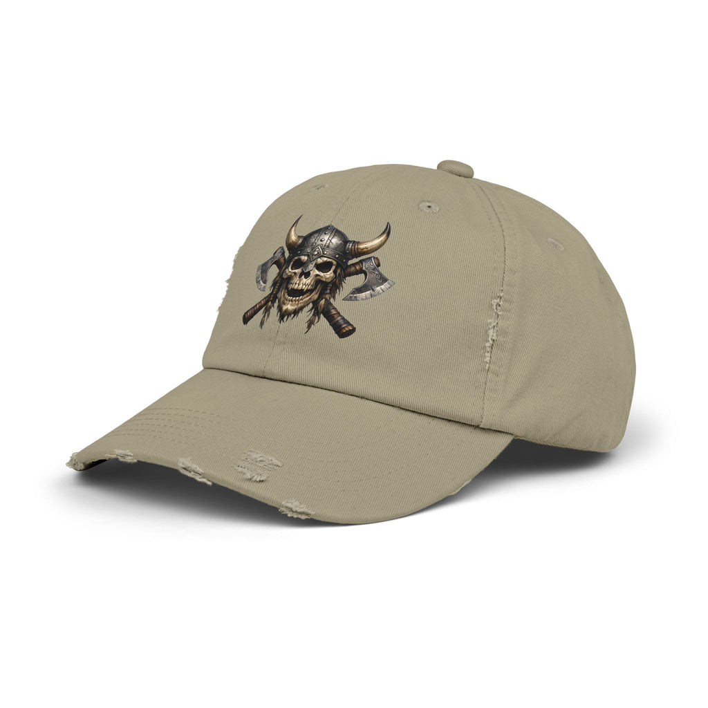 Viking Skull Axe Distressed Cap