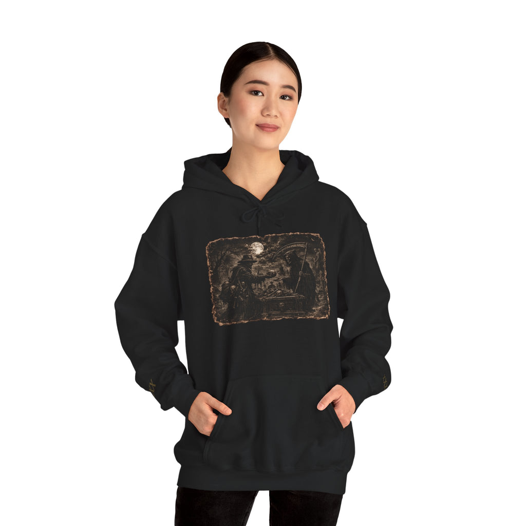 Vintage Reaper and Bone Collector Hoodie — Moon & Bone Graphic Sweatshirt