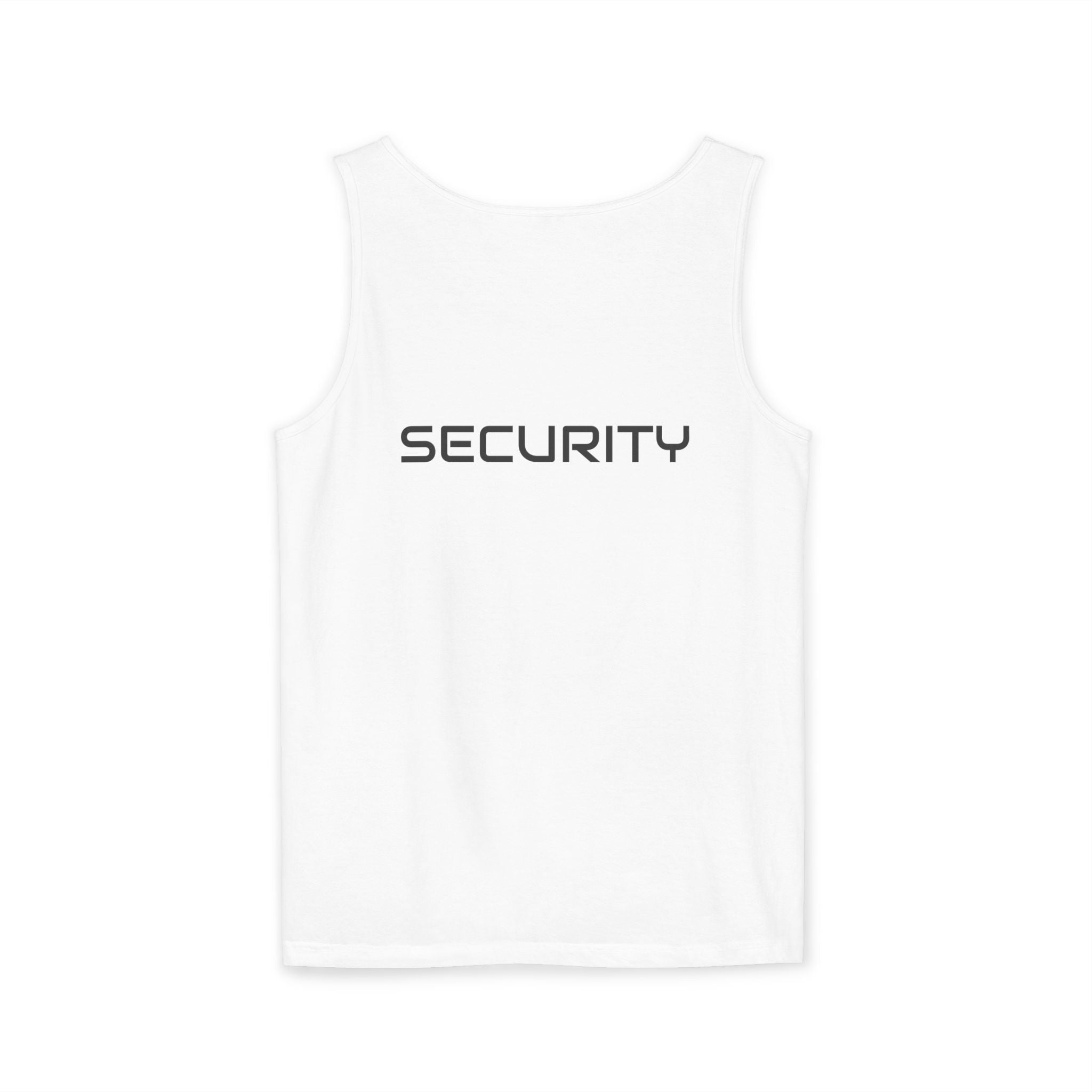 SECURITY Graphic Tank Top — Bold 'SECURITY' Streetwear Muscle Tee