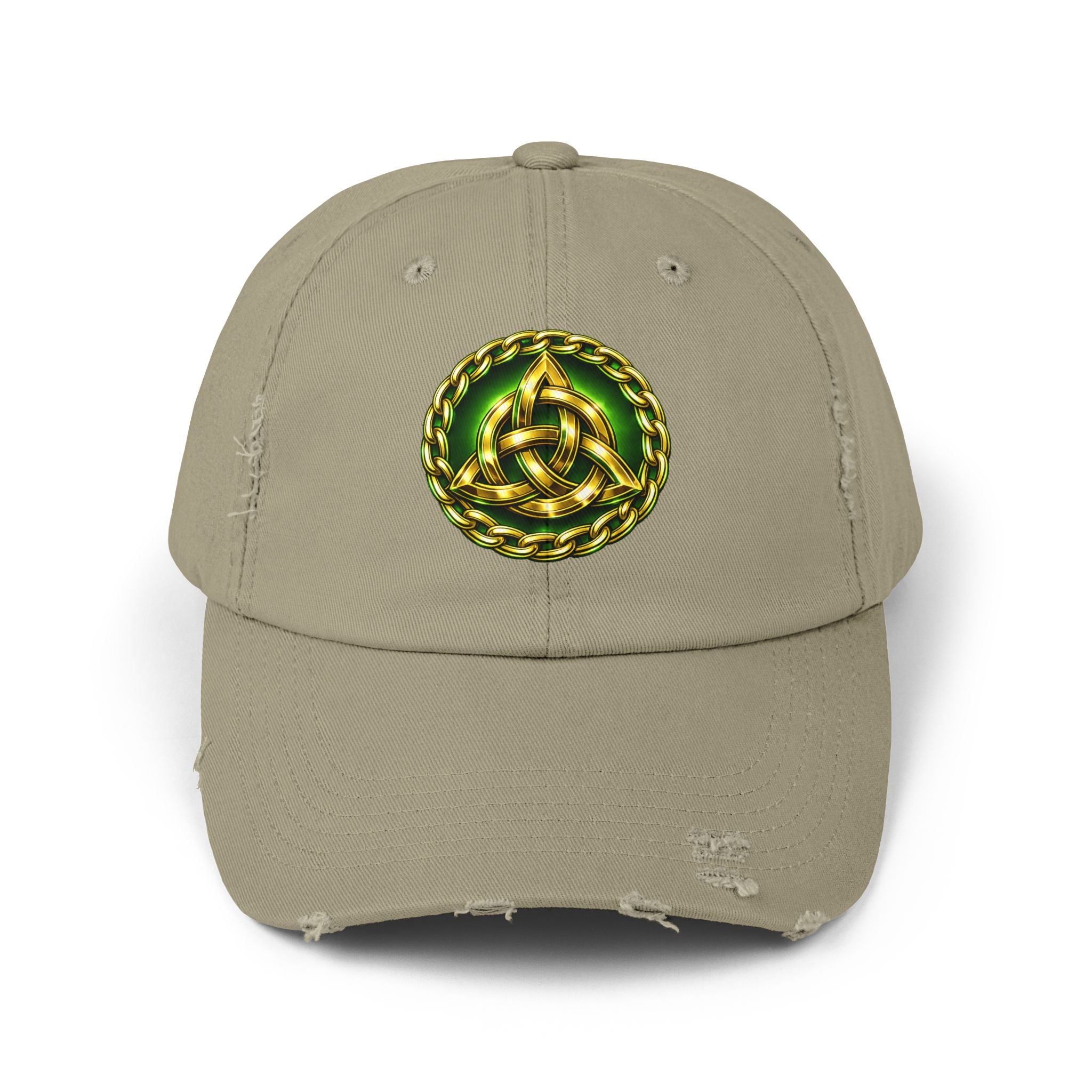 Celtic Triquerta - Trinity Knot Distressed Cap