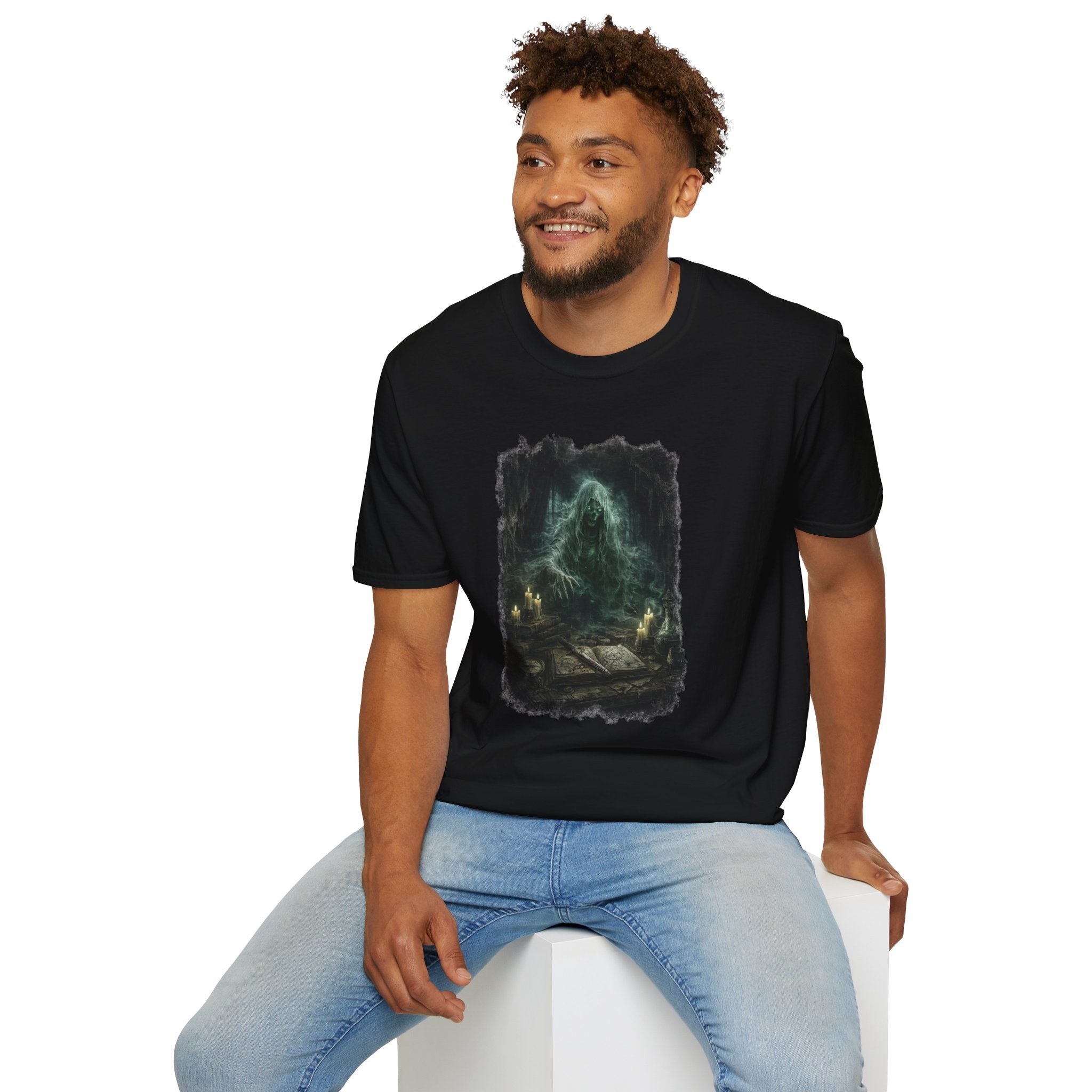 Ghost Witch T‑Shirt — Eerie Gothic Spirit