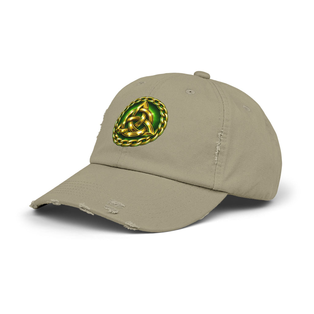 Celtic Triquerta - Trinity Knot Distressed Cap
